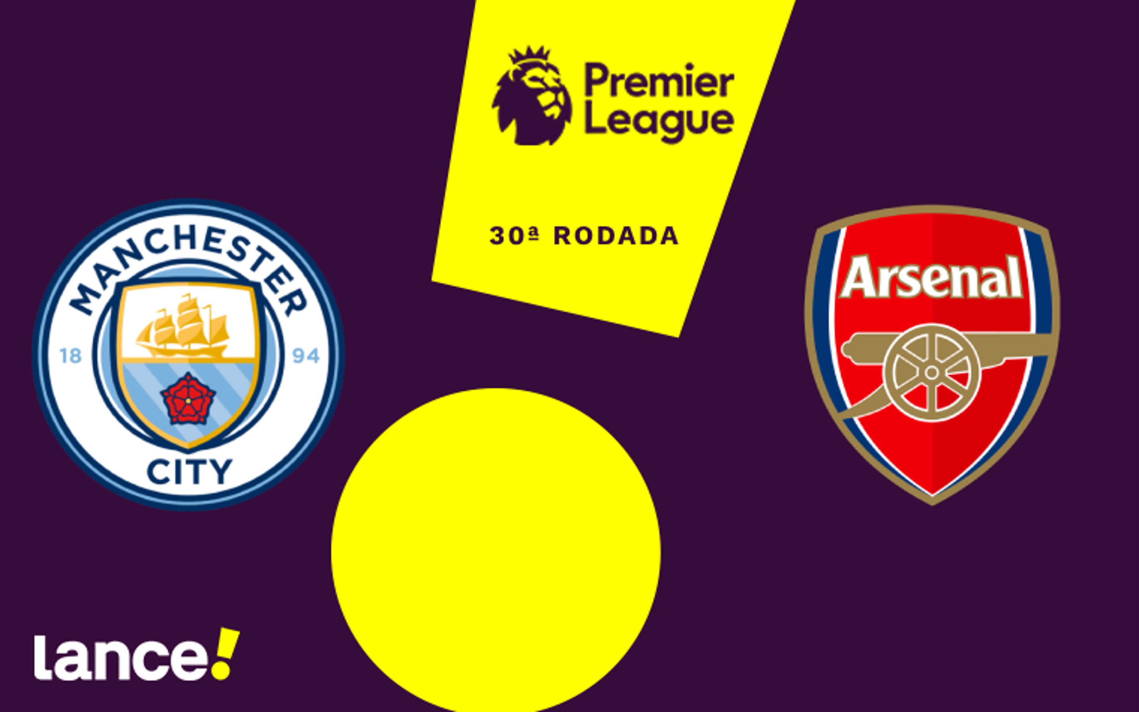 Manchester City x Arsenal: onde assistir, horário e prováveis escalações da partida pela Premier League