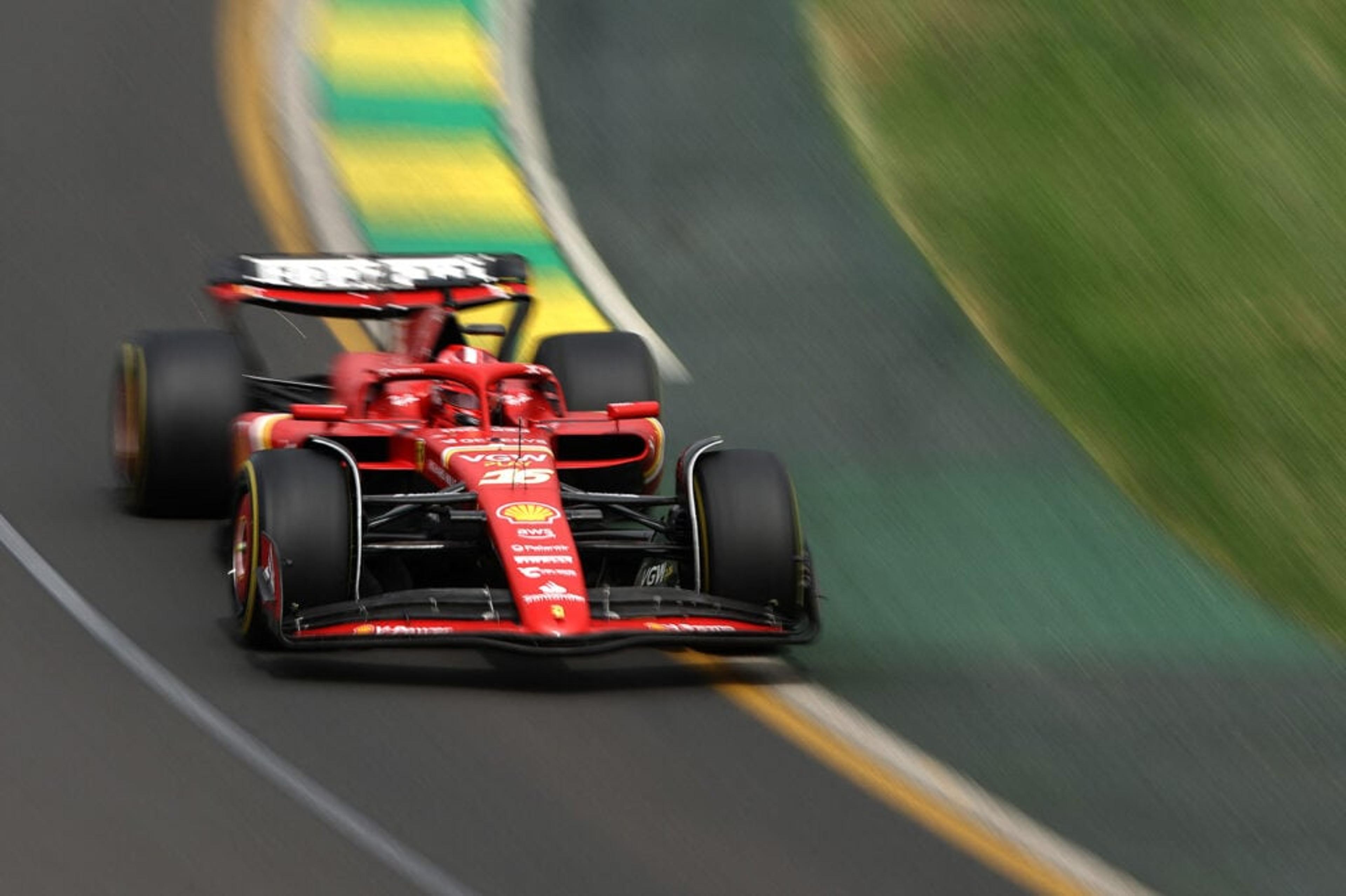 Leclerc reitera poderio da Ferrari e lidera último treino livre para GP da Austrália