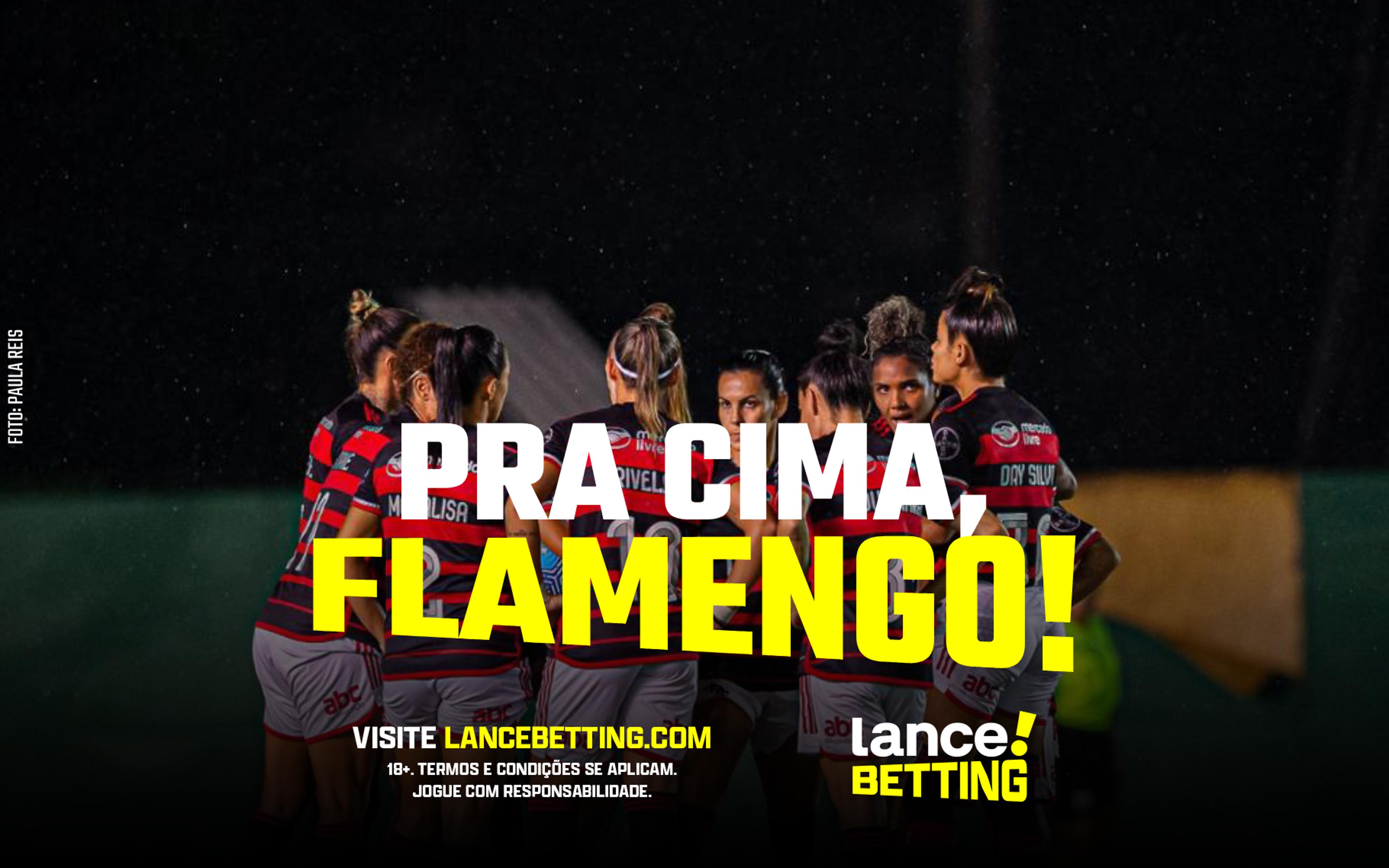 Brasileiro Feminino: coloque R$50 e leve mais de R$350 se o Flamengo vencer o Corinthians!