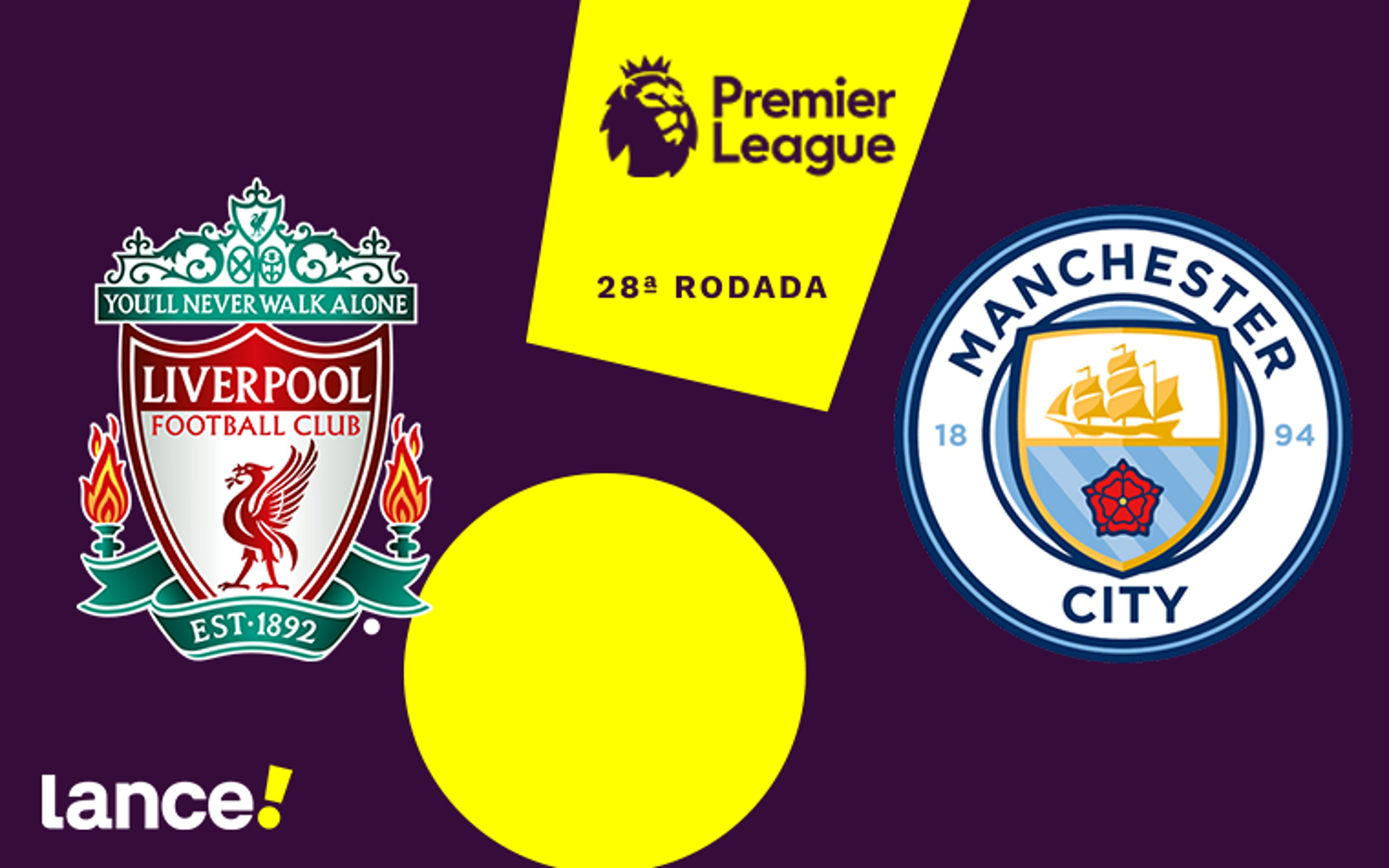 Liverpool x Manchester City: onde assistir ao vivo, horário e prováveis escalações do jogo pela Premier League