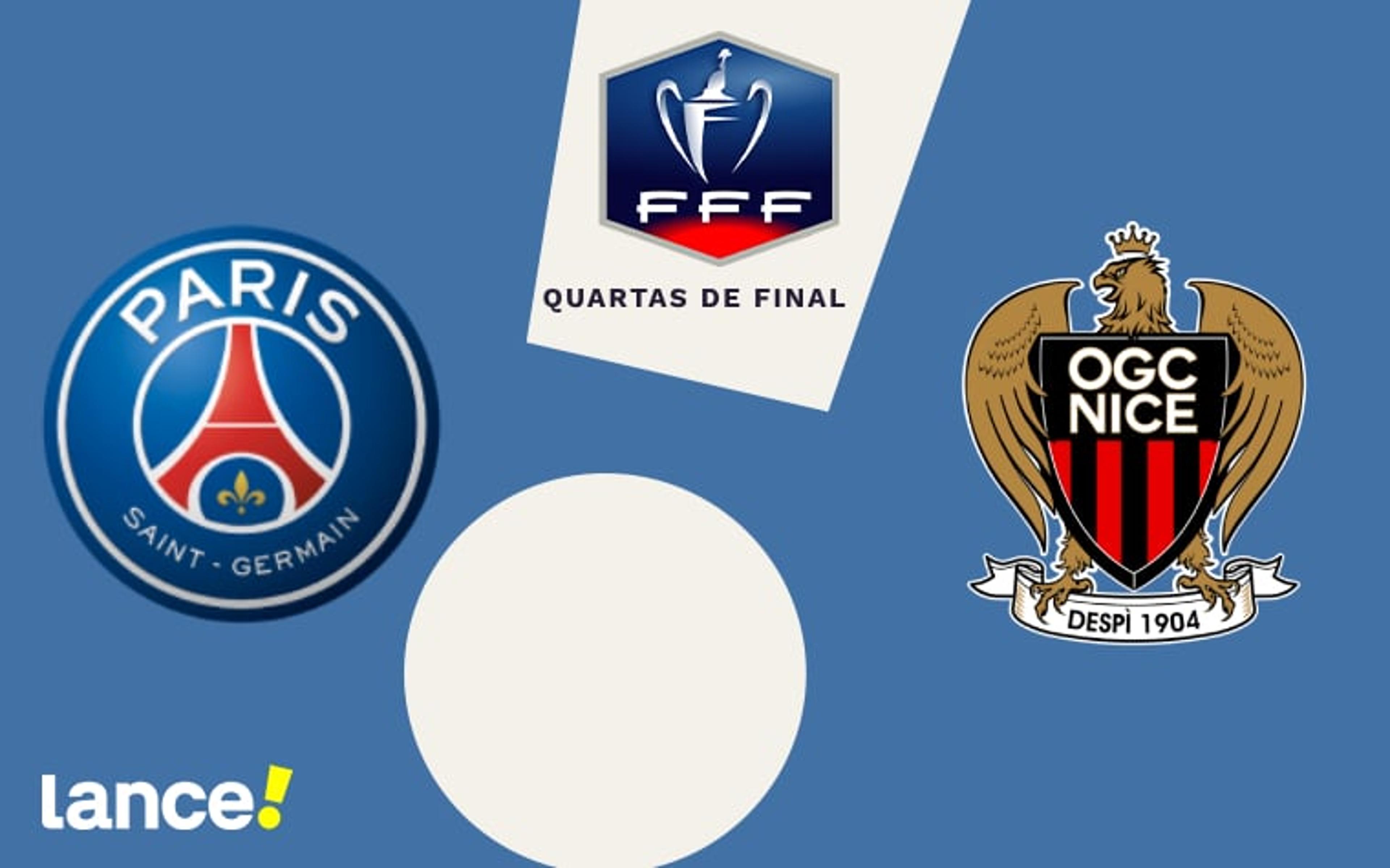 PSG x Nice: onde assistir ao vivo, horário e prováveis escalações do jogo pela Copa da França