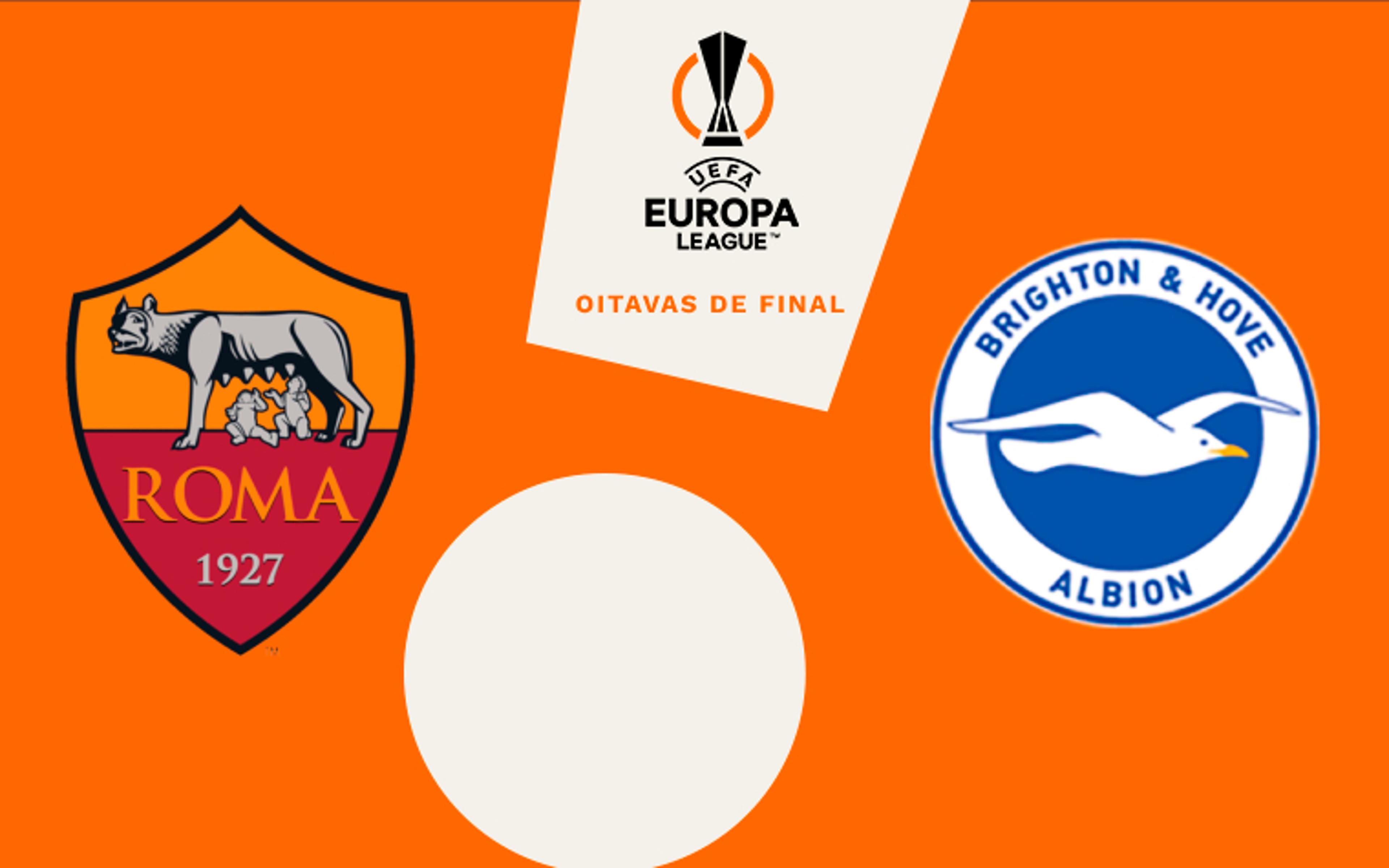 Roma x Brighton: onde assistir ao vivo, horário e prováveis escalações do jogo pela Europa League