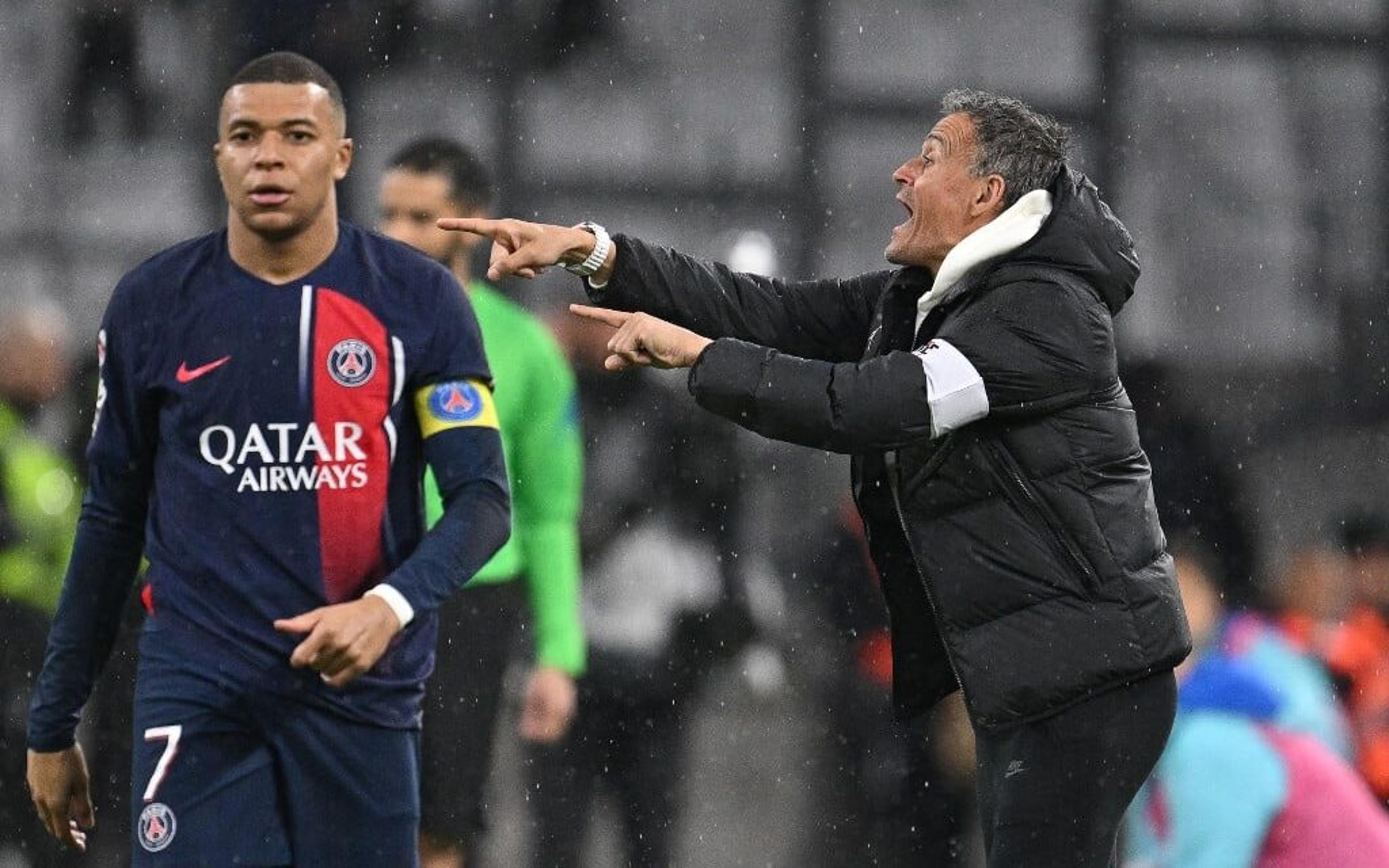 Luis Enrique comenta sobre flagra de xingamento de Mbappé ao ser substituído na última partida do PSG