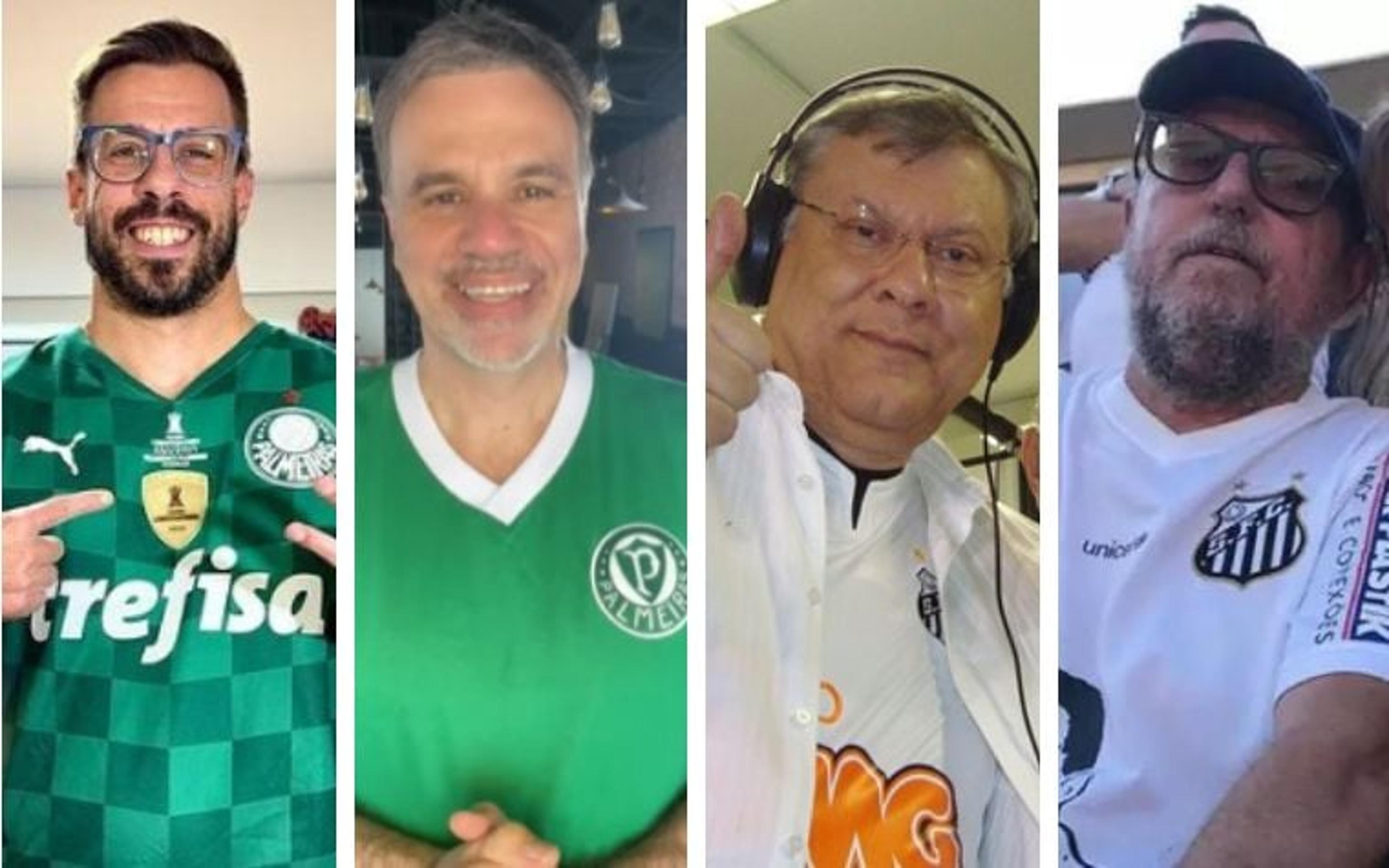 Palmeiras x Santos: veja os jornalistas que torcem para os clubes da final do Paulistão