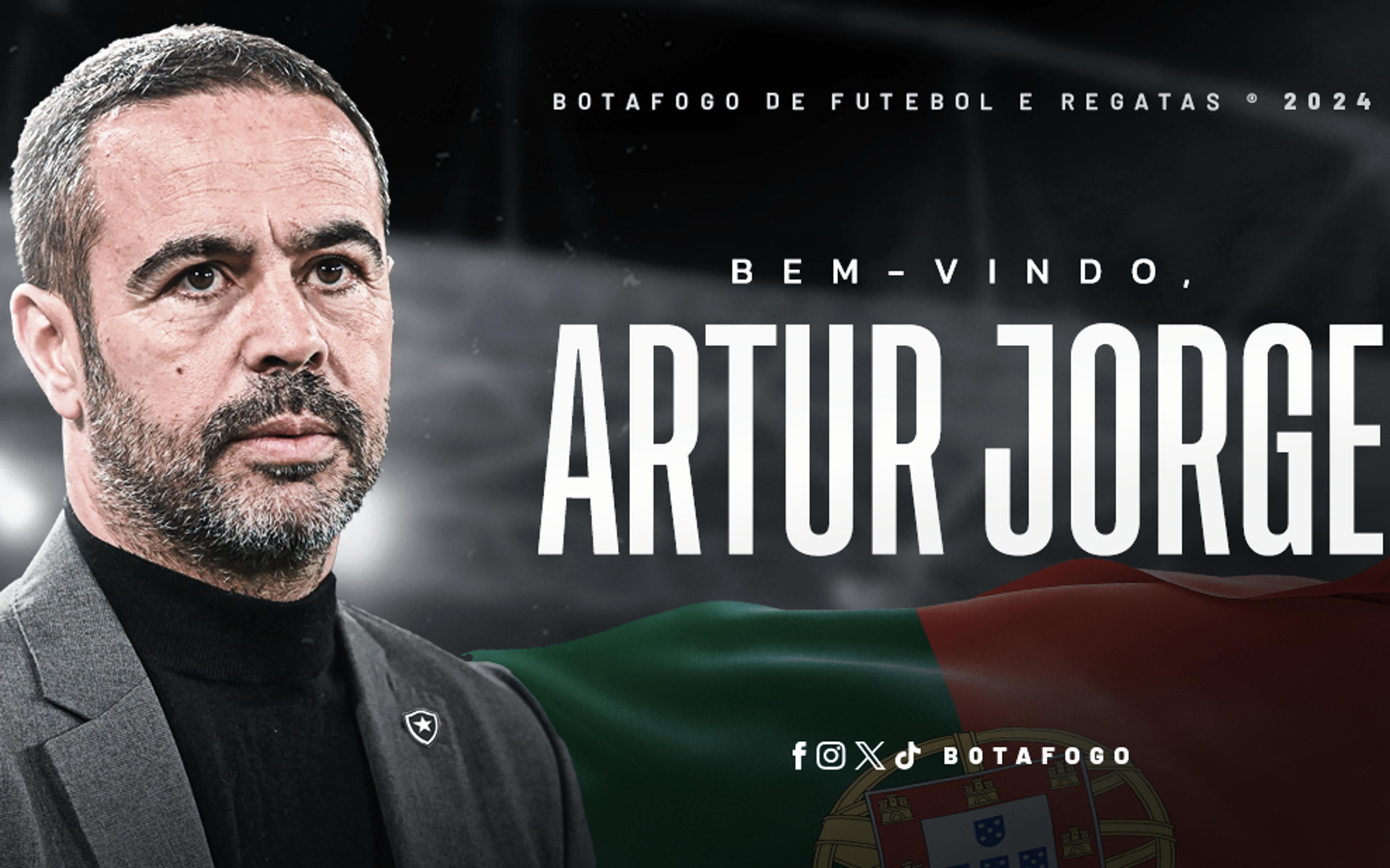 Botafogo oficializa contratação do técnico Artur Jorge