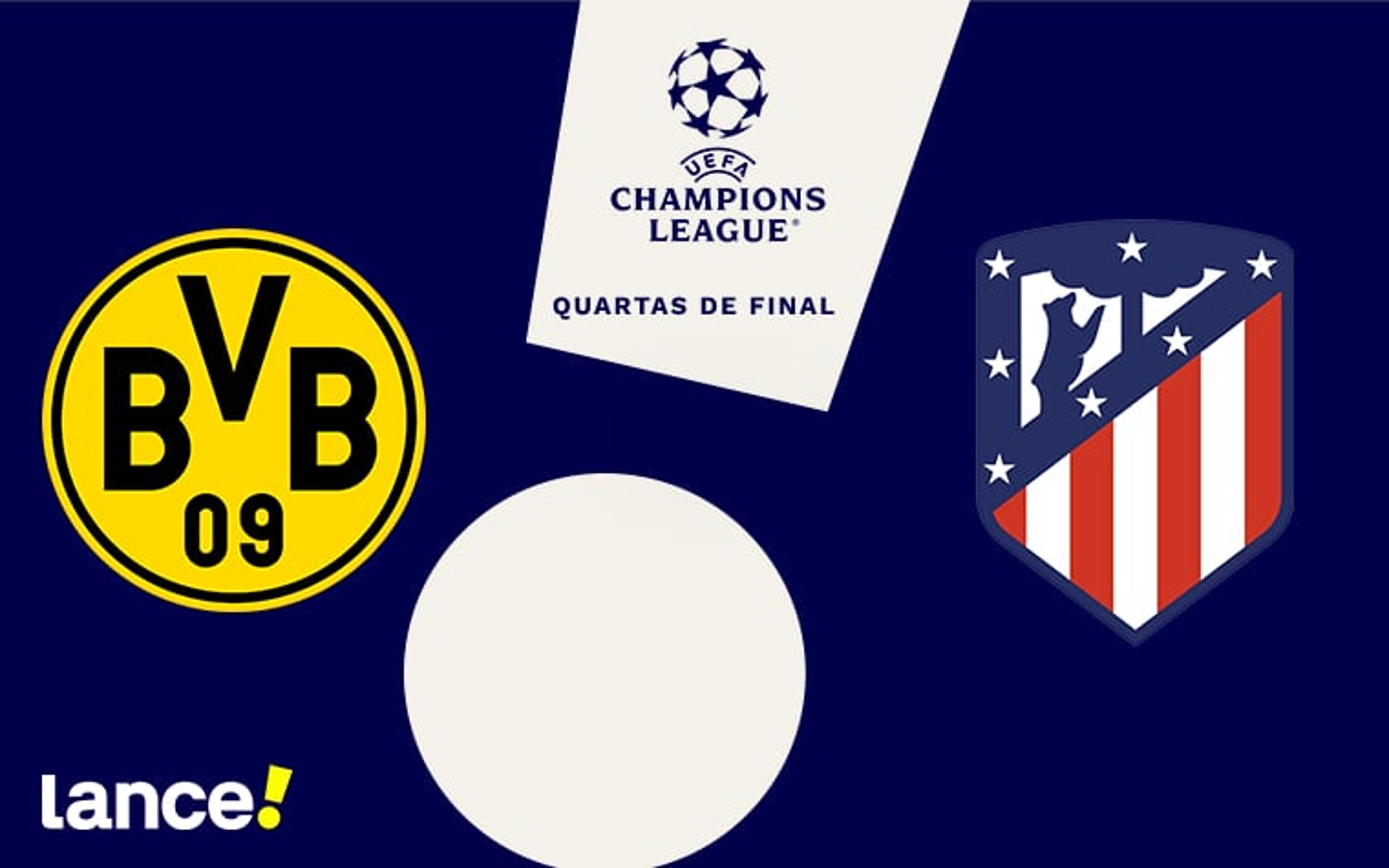 Borussia Dortmund x Atlético de Madrid: onde assistir, horário e prováveis escalações da partida pela Champions League