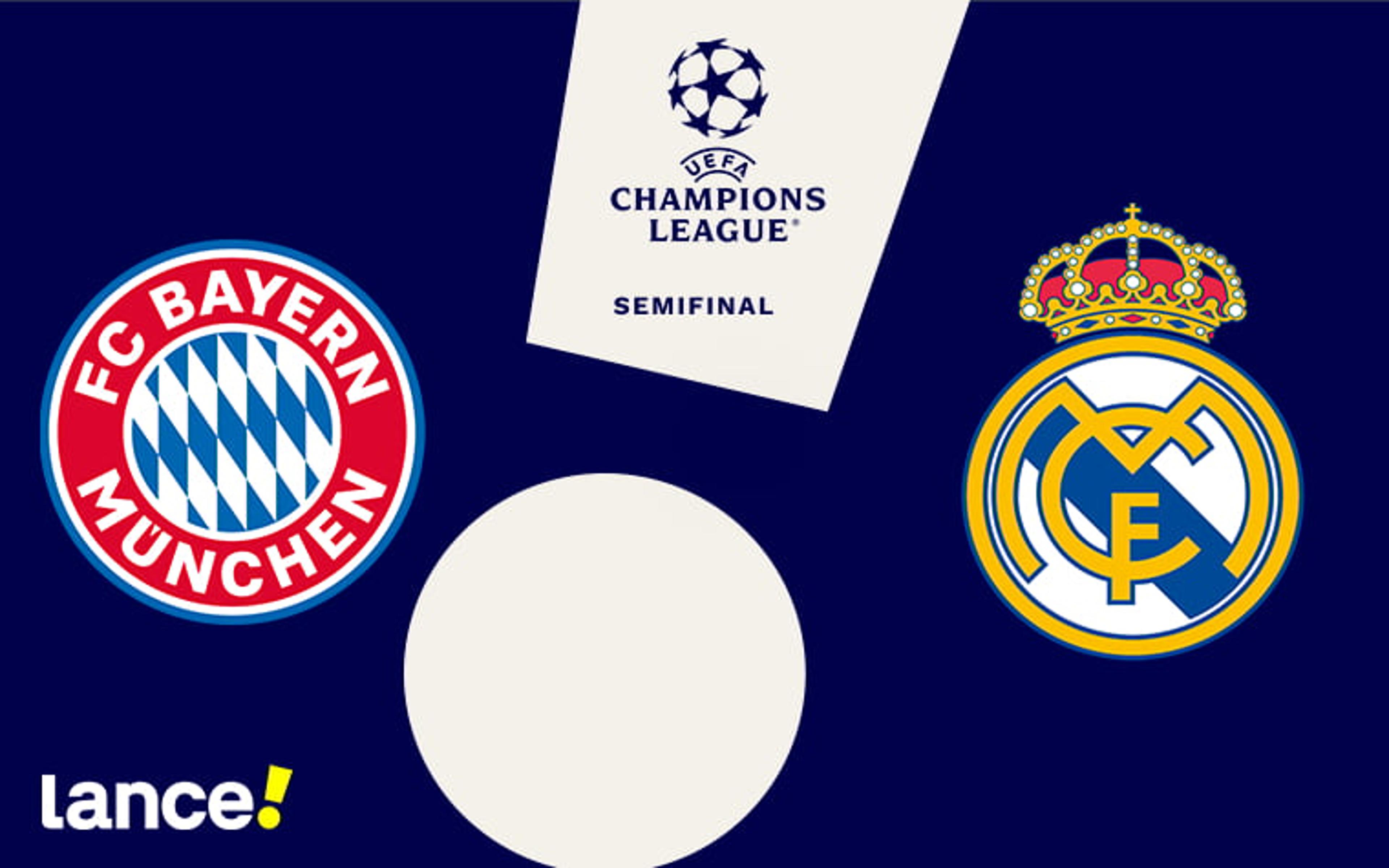 Bayern de Munique x Real Madrid: onde assistir, horário e prováveis escalações da partida pela Champions League