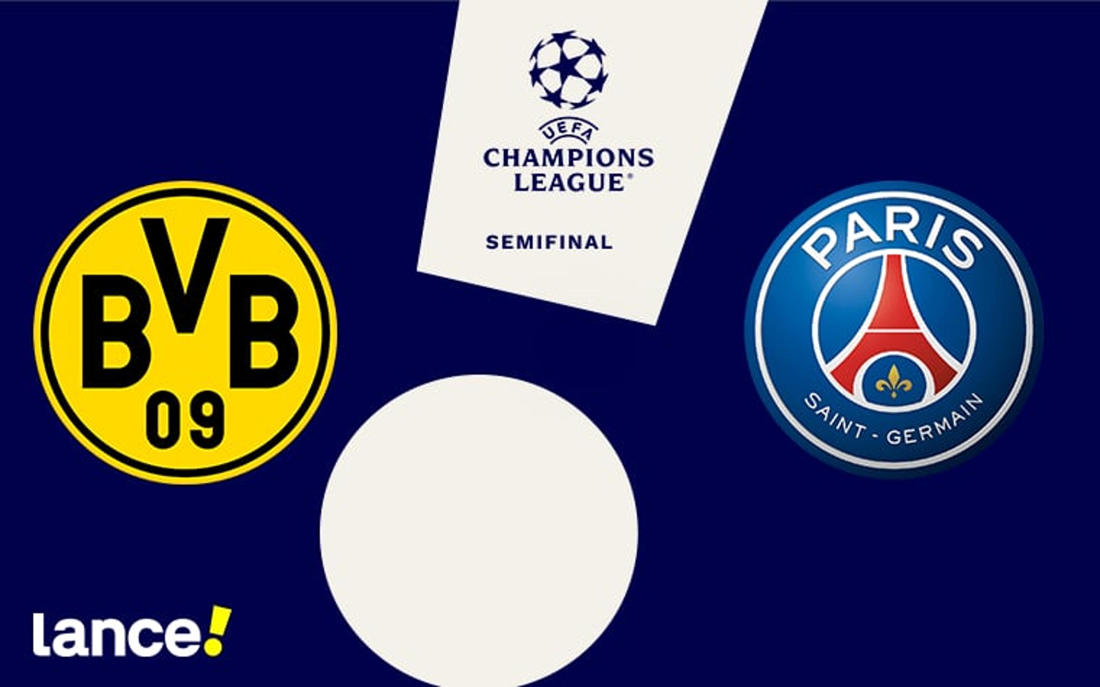 Borussia Dortmund x PSG: onde assistir, horário e prováveis escalações da partida pela Champions League