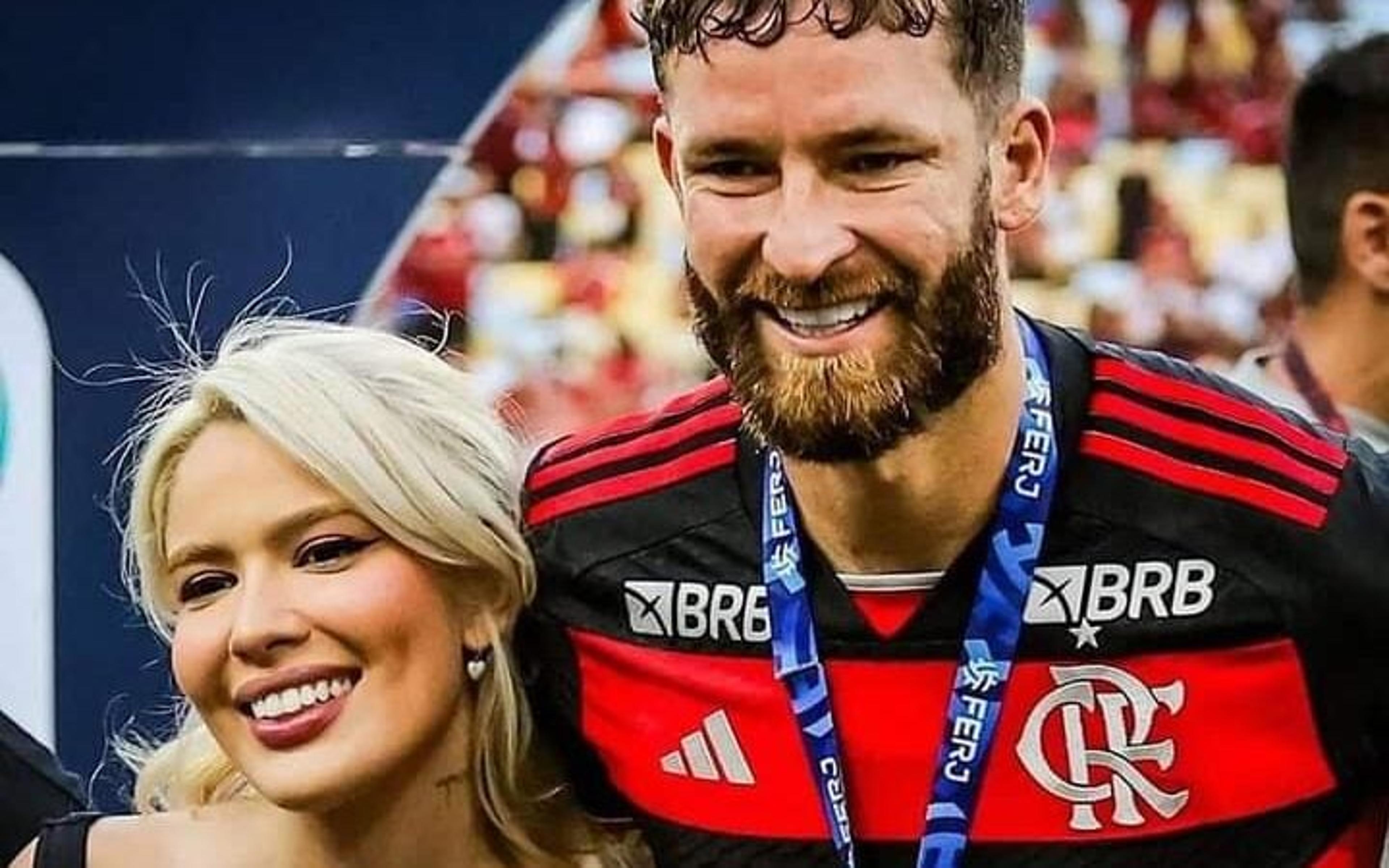 Karoline fala sobre momento de Léo Pereira no Flamengo: ‘O mérito é todo dele’