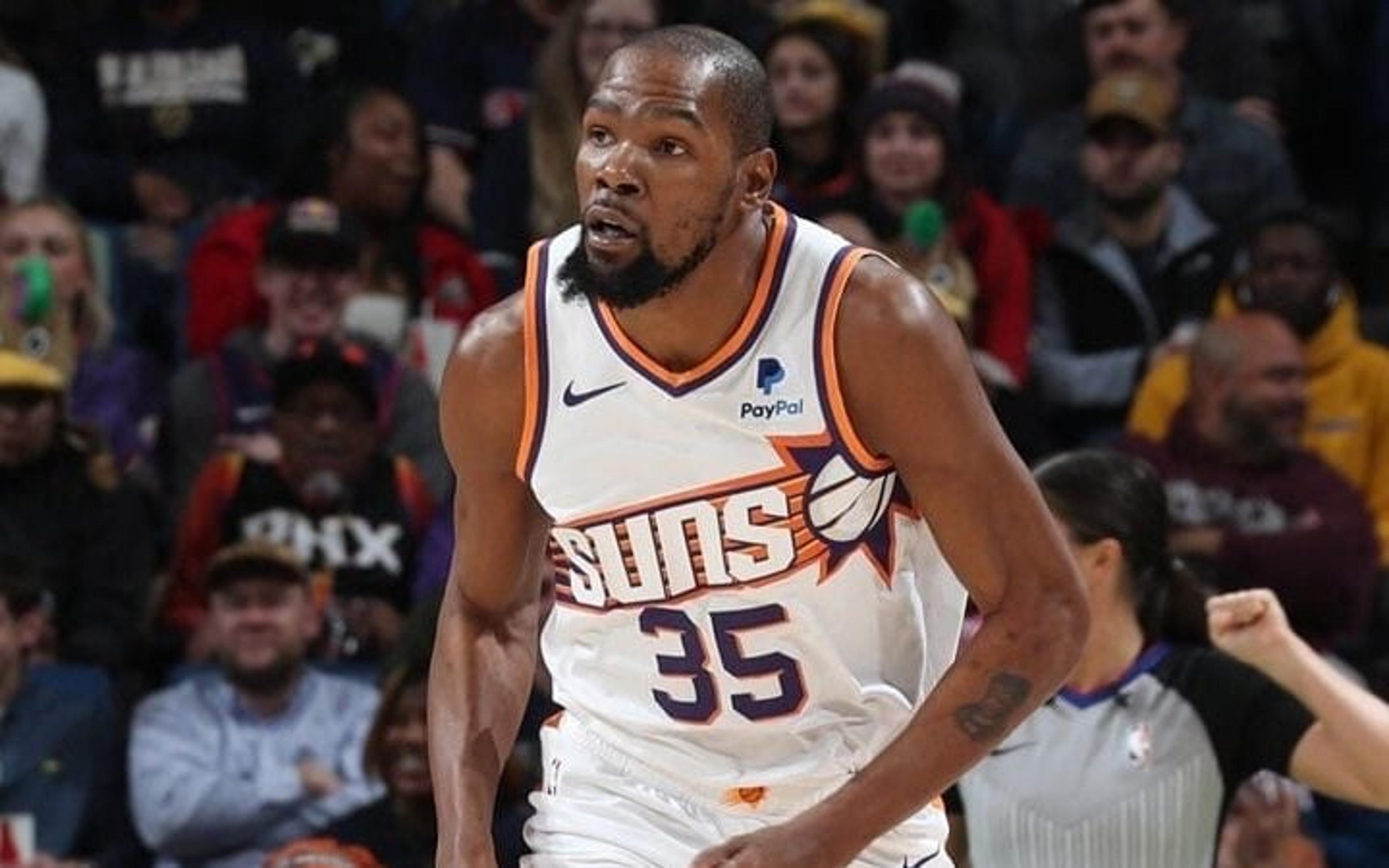 De saída? Kevin Durant estuda deixar Phoenix Suns e ir para outra franquia da NBA