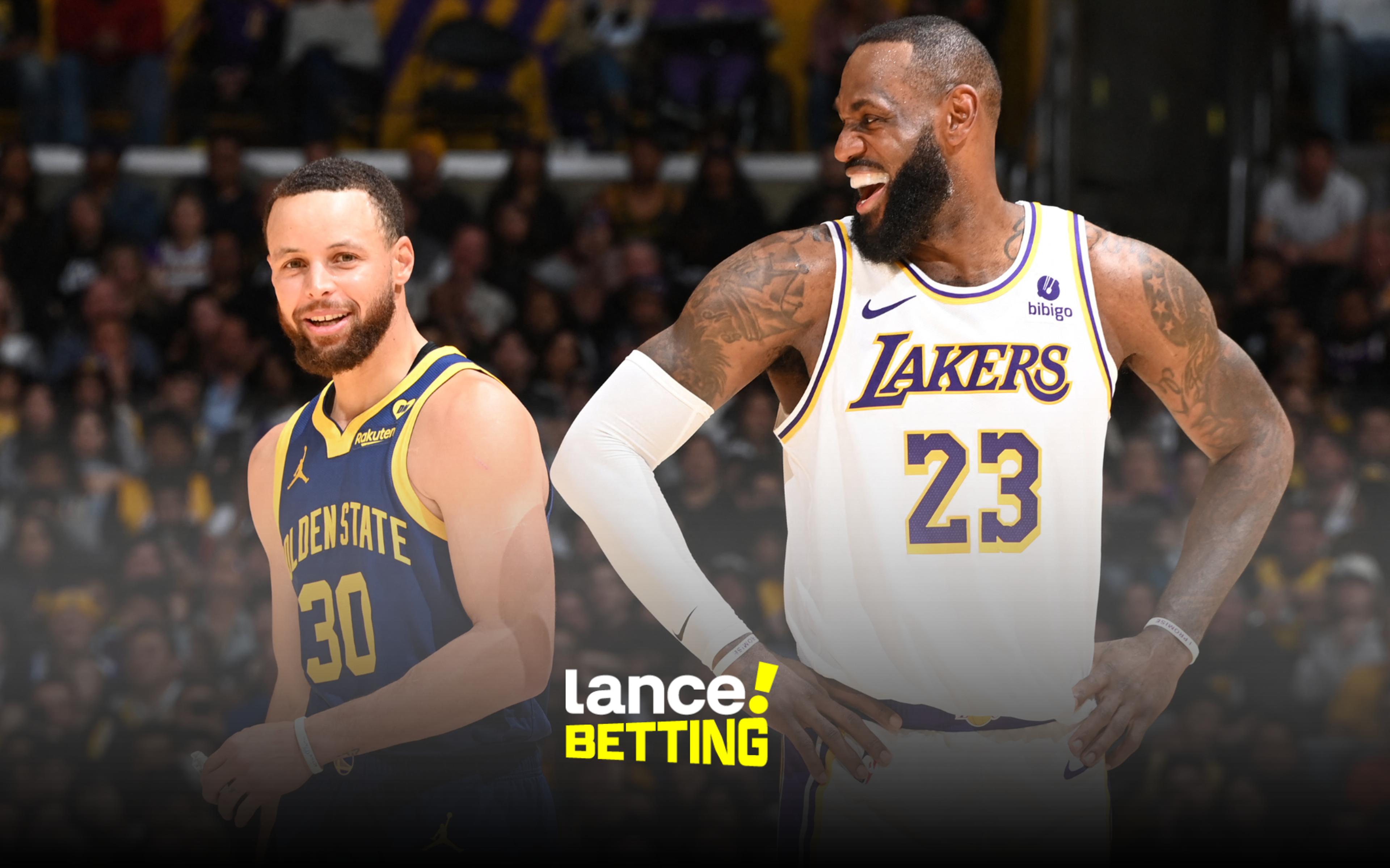 Lakers x Warriors: odds, estatísticas e informações para apostar na NBA