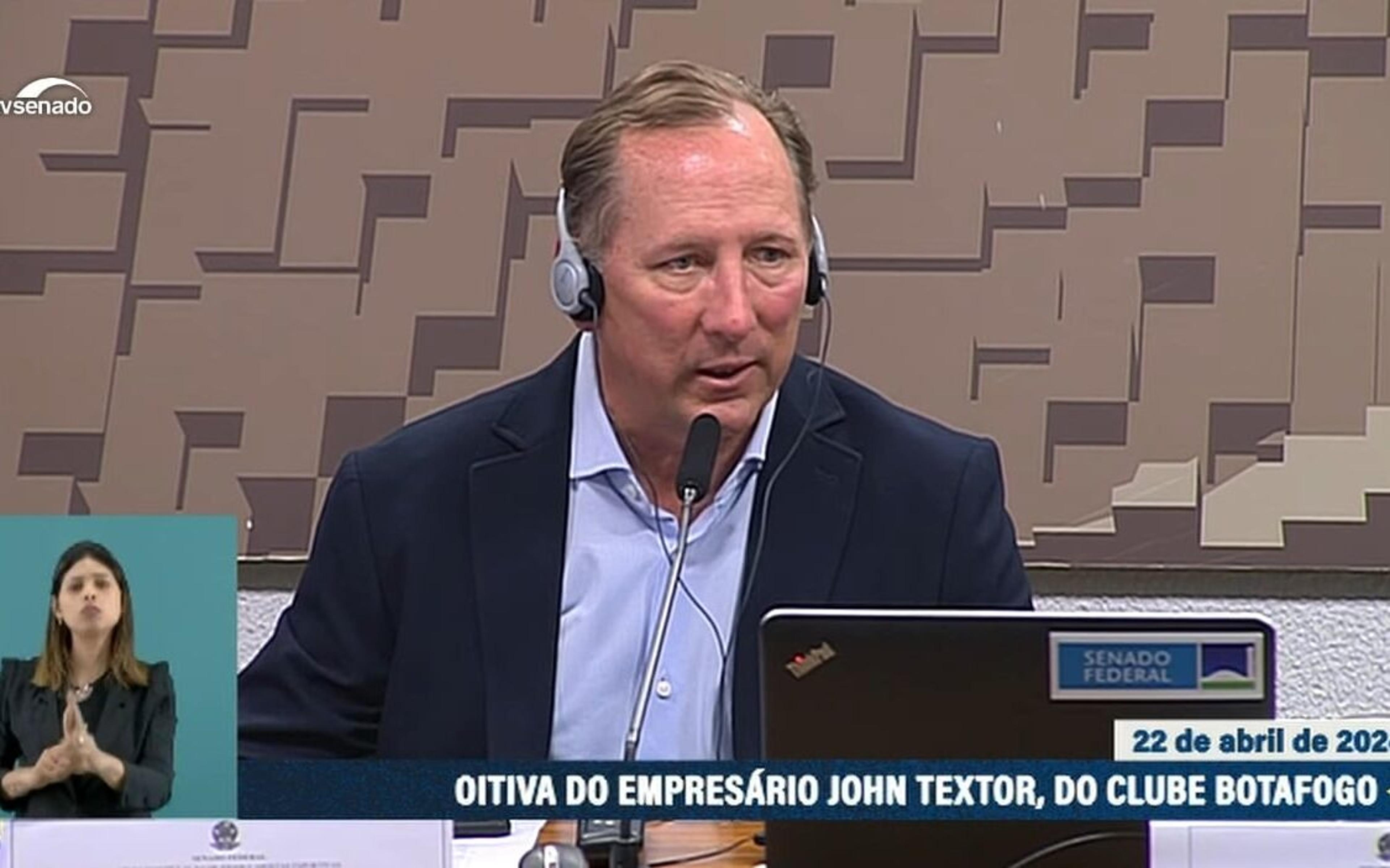 Senador faz pedido inusitado a John Textor, dono do Botafogo; veja