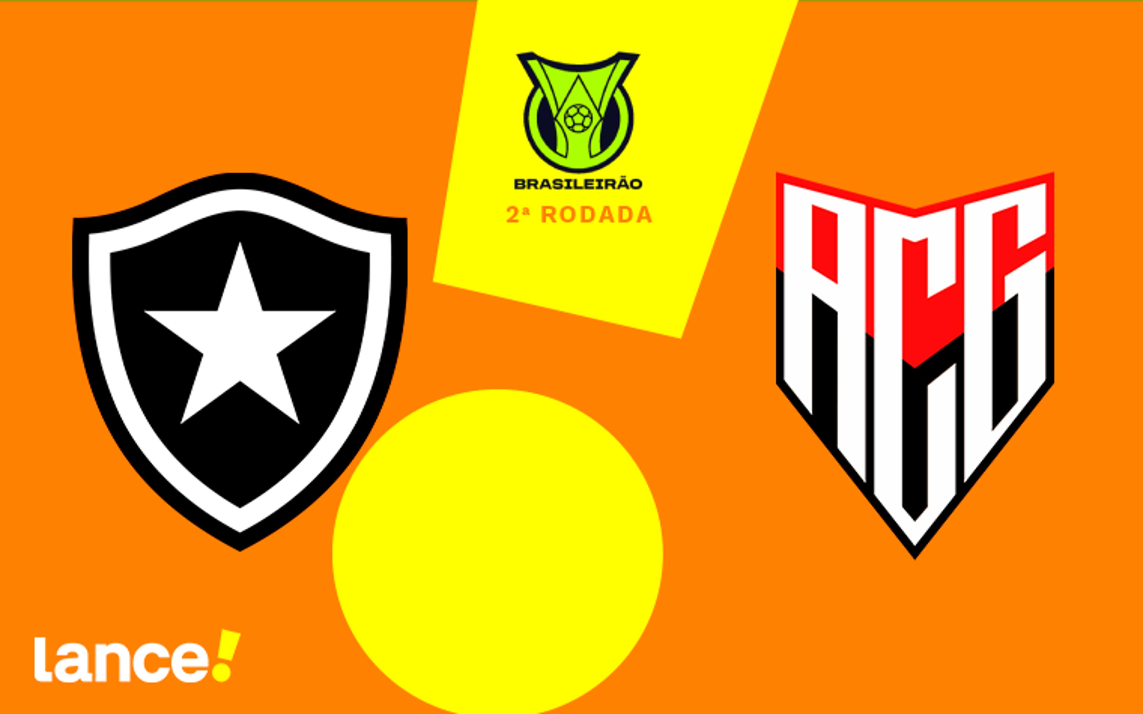 Botafogo x Atlético-GO: onde assistir, horário e escalações do jogo pelo Brasileirão