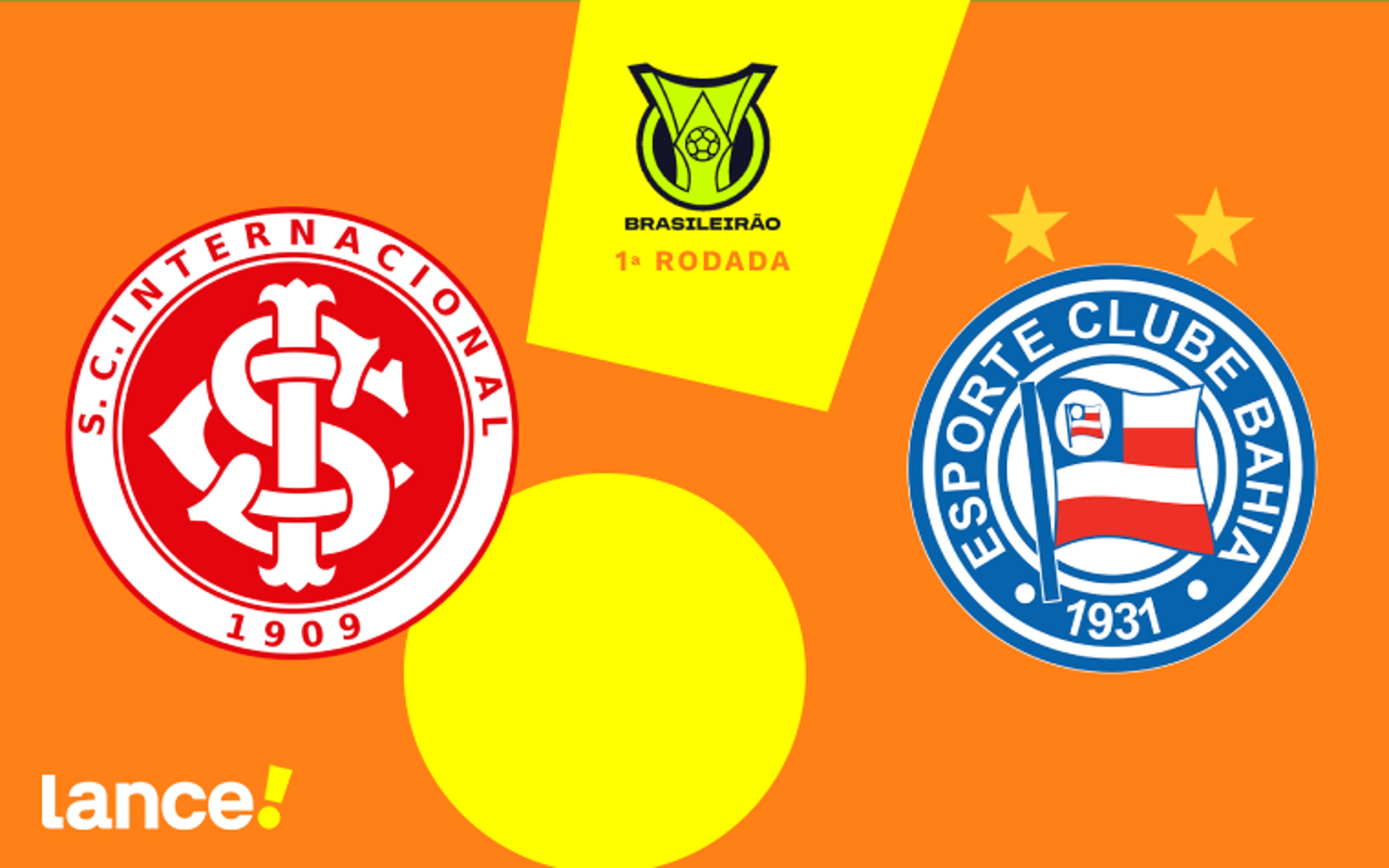 Internacional x Bahia: onde assistir, horário e escalações do jogo pelo Brasileirão