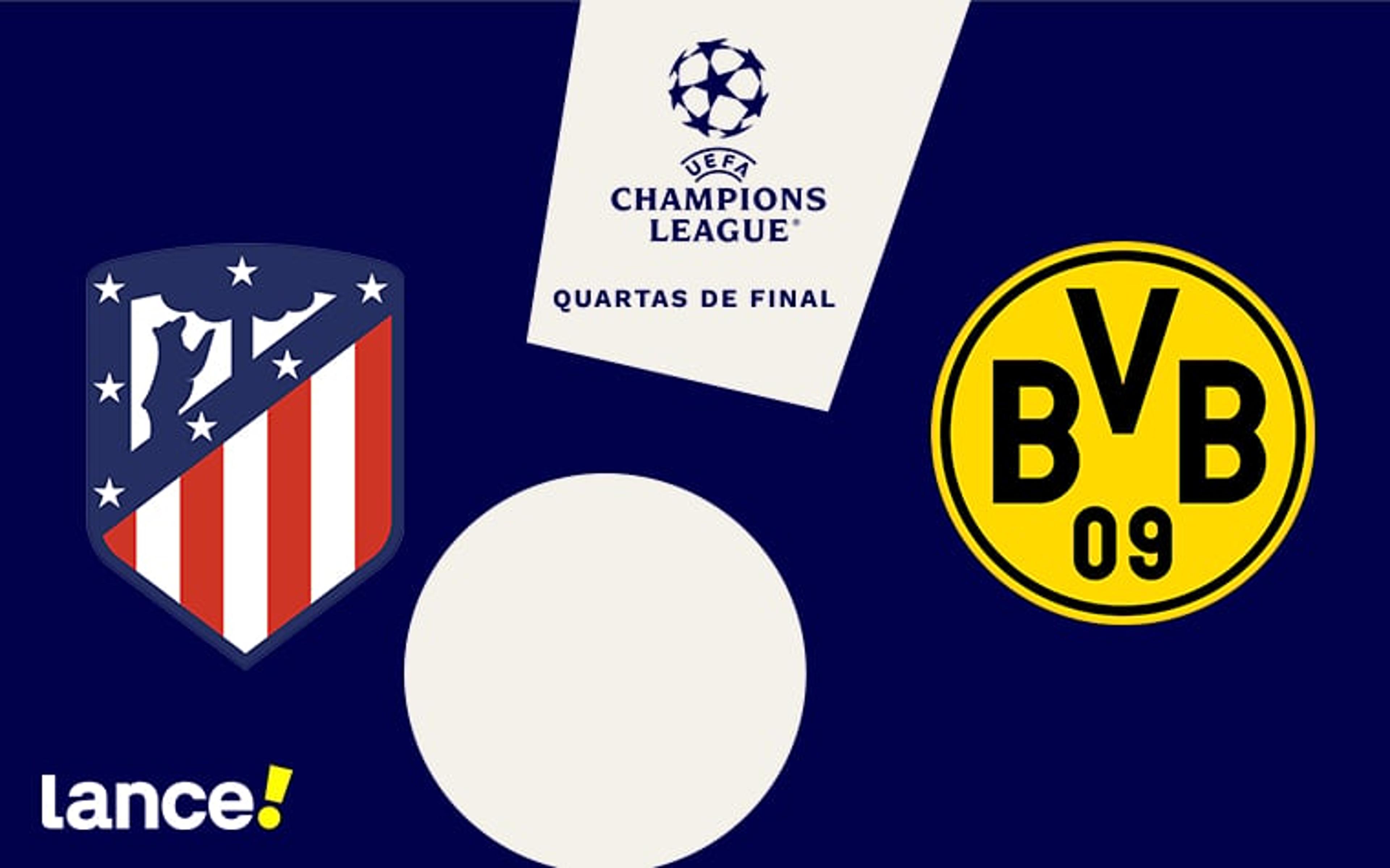 Atlético de Madrid x Borussia Dortmund: onde assistir, horário e prováveis escalações da partida pela Champions League