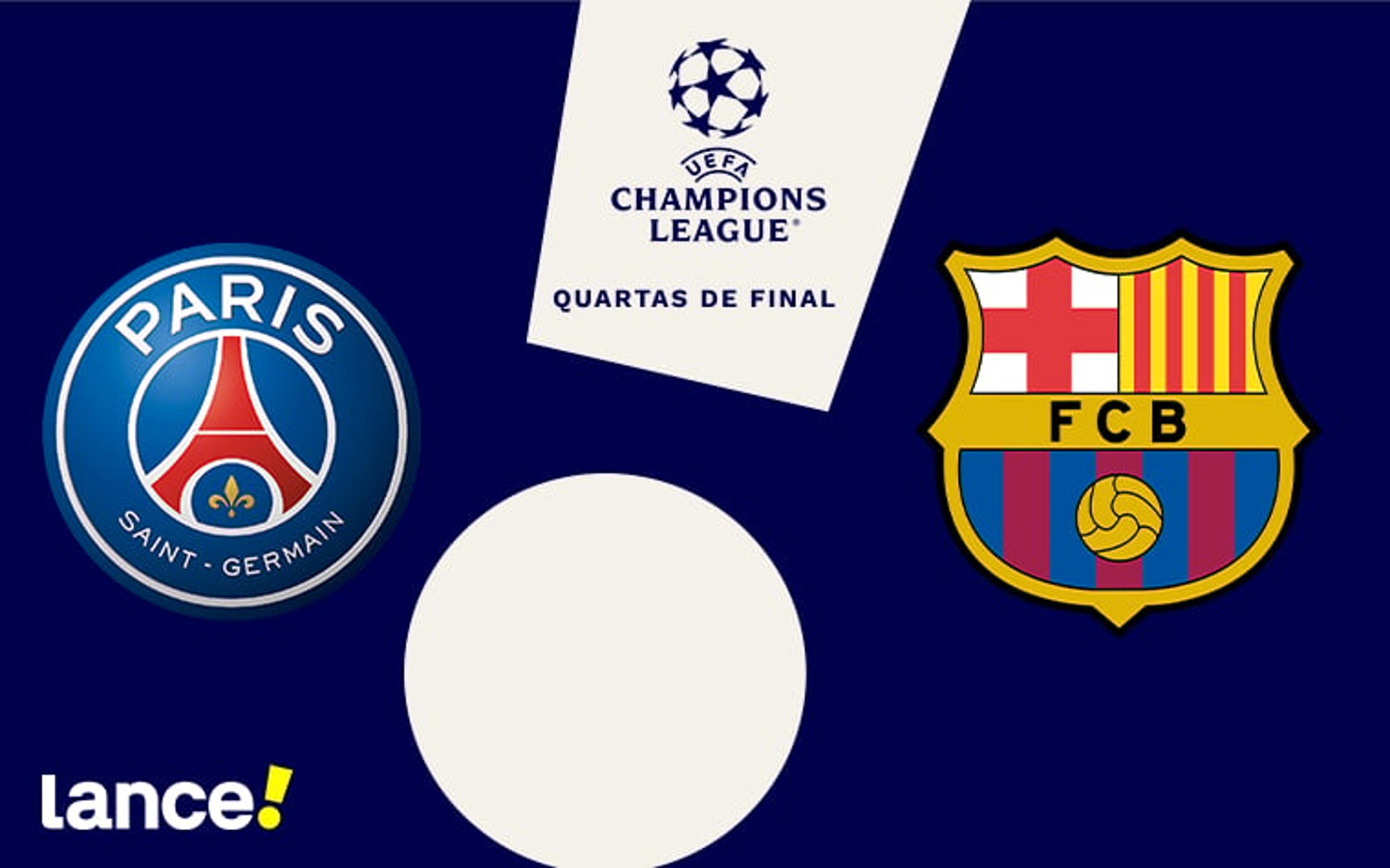 PSG x Barcelona: onde assistir, horário e prováveis escalações da partida pela Champions League