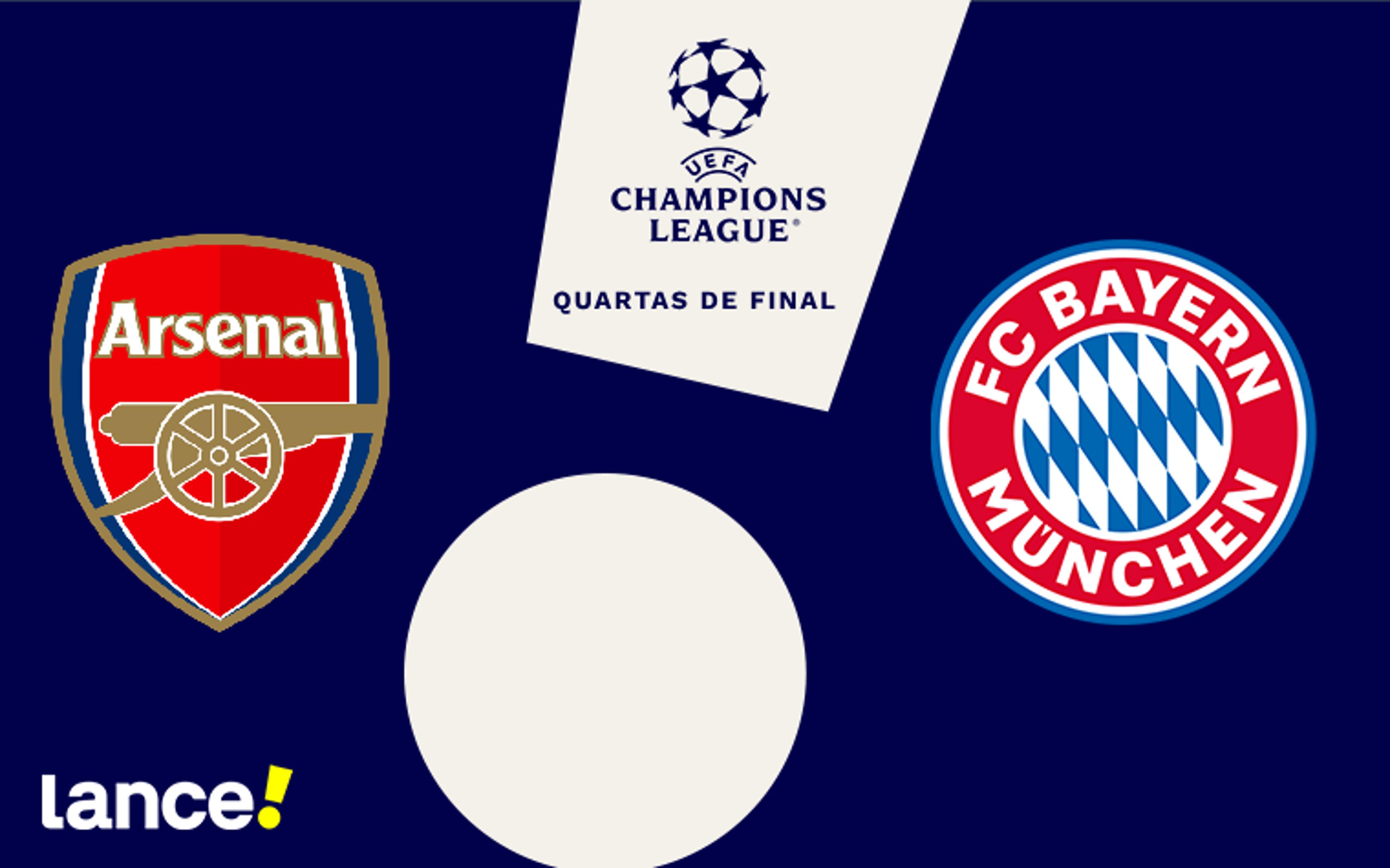 Arsenal x Bayern de Munique: onde assistir, horário e prováveis escalações da partida pela Champions League