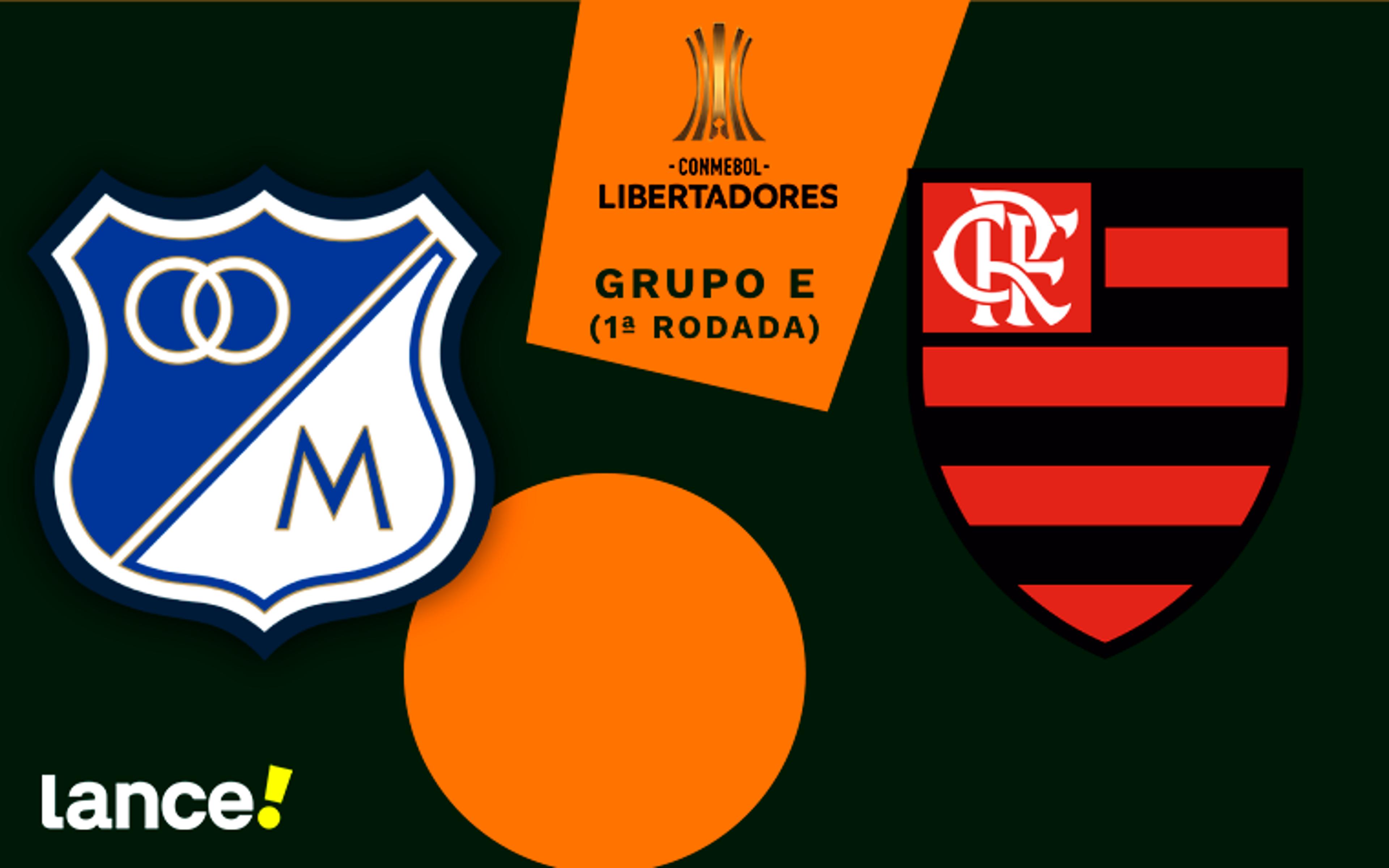 Millonarios x Flamengo: onde assistir ao vivo, horário e escalações do jogo pela Libertadores