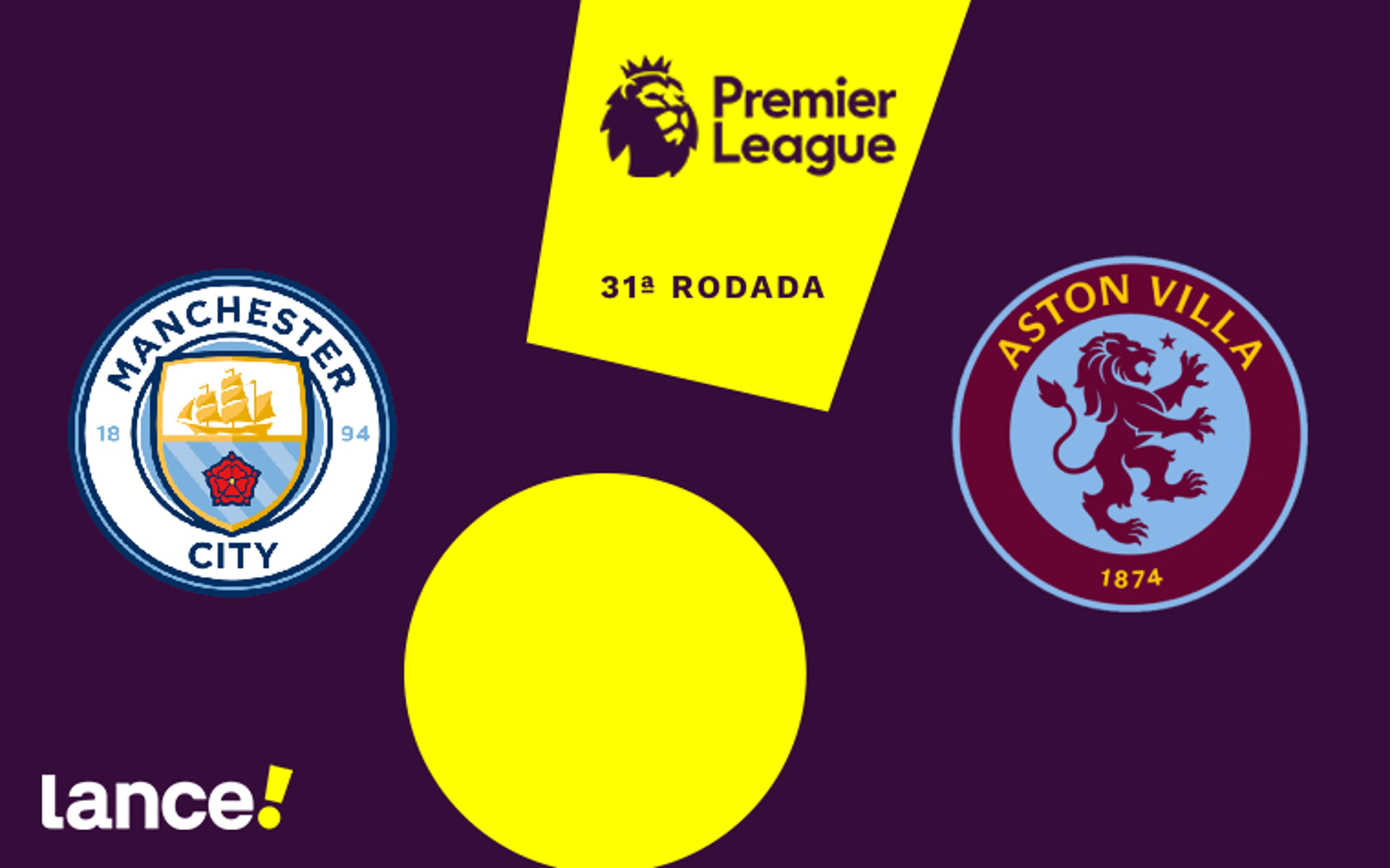 Manchester City x Aston Villa: onde assistir ao vivo, horário e prováveis escalações do jogo pela Premier League