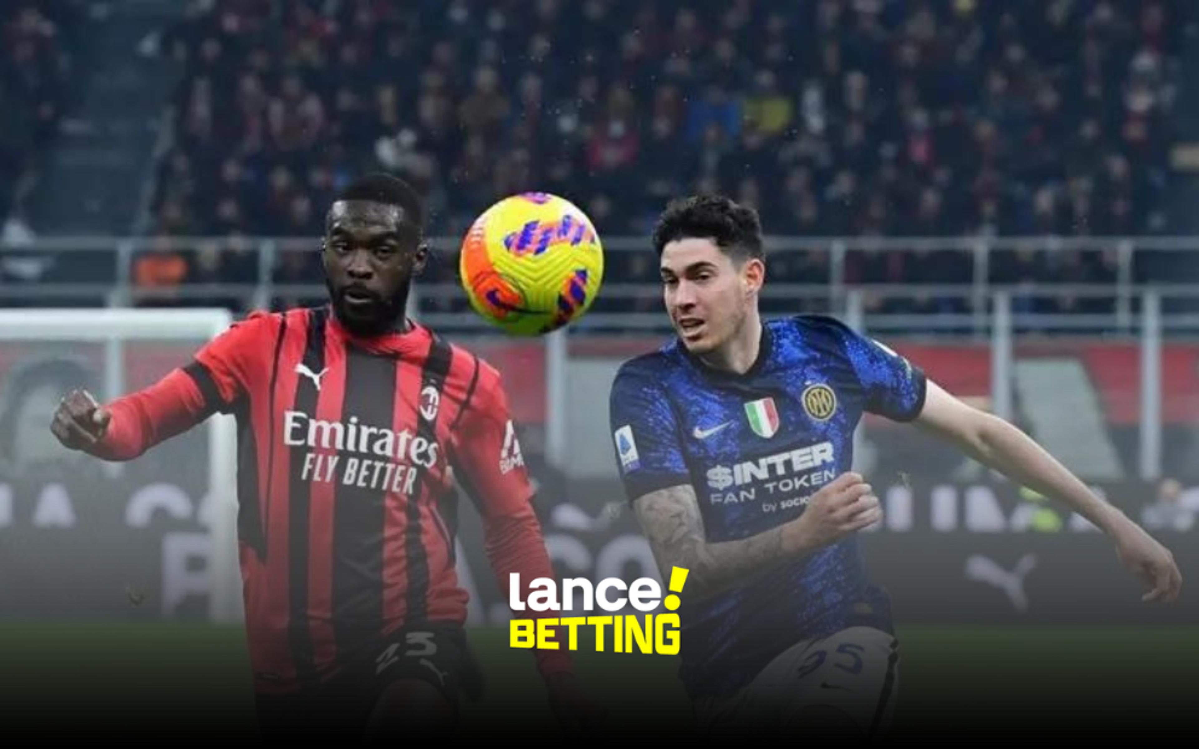 Milan x Internazionale: odds, estatísticas e informações para apostar no jogo da Serie A