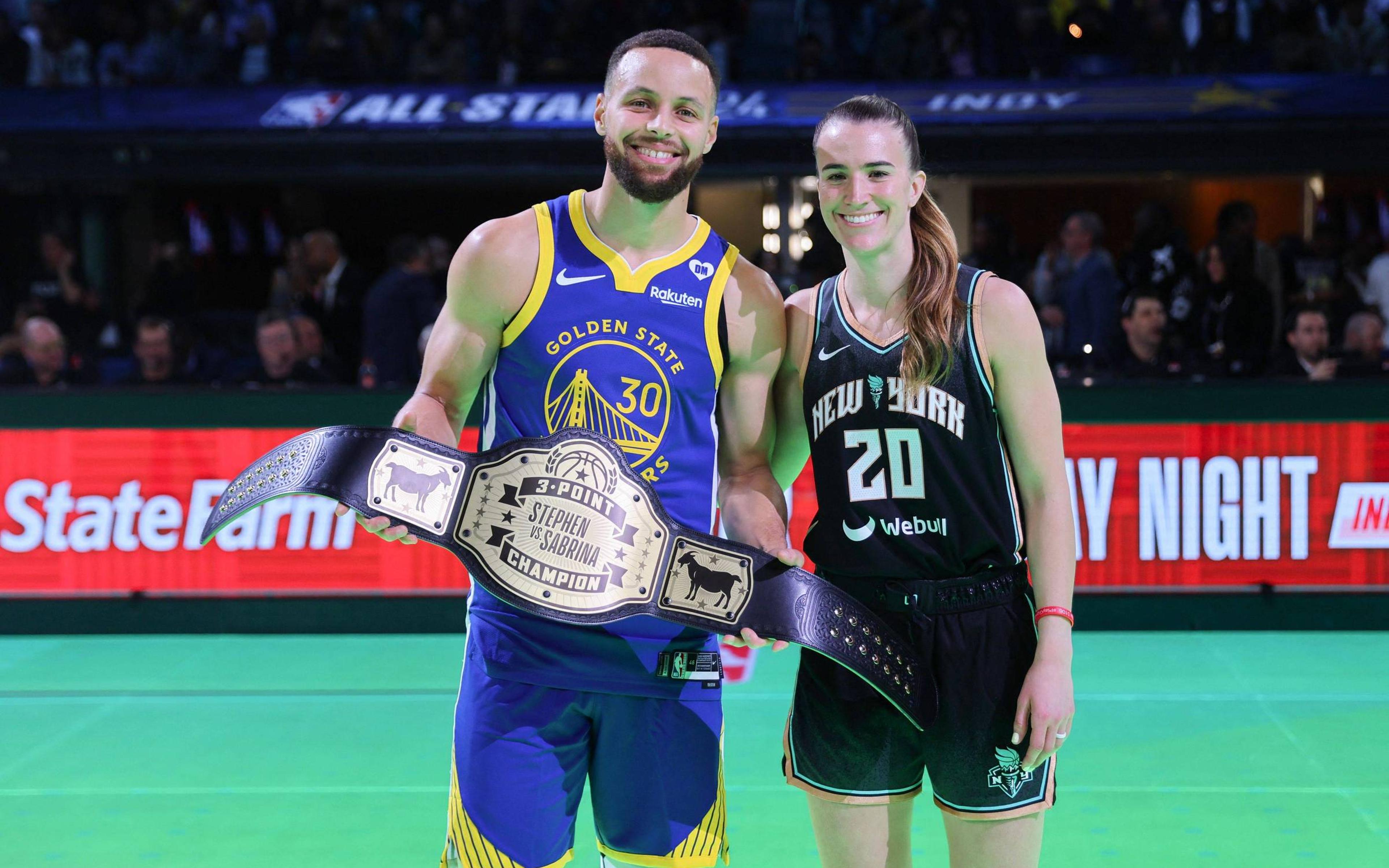 Mega duelo de 3 pontos pode acontecer no All-Star Game 2025 com Curry e Ionescu