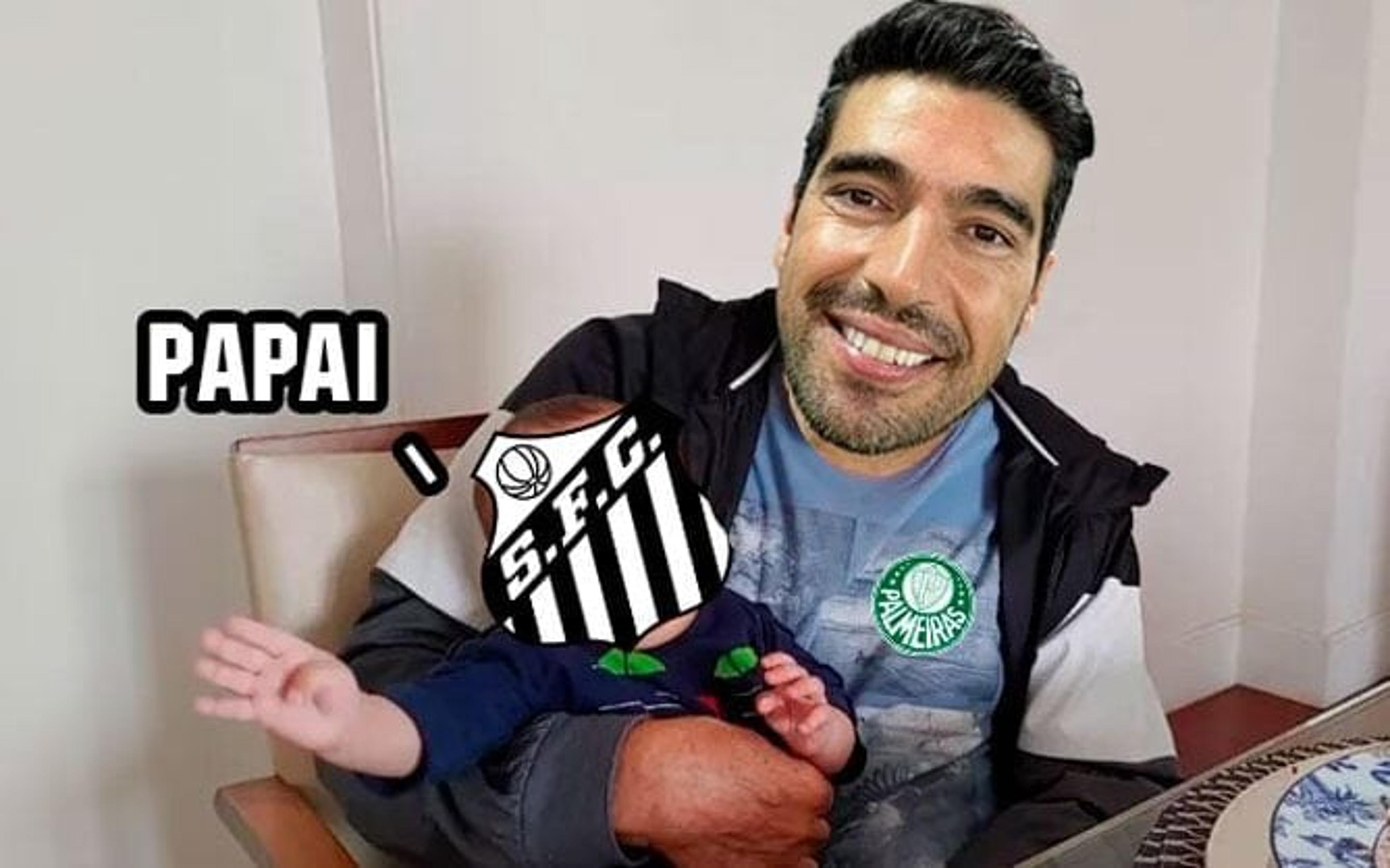 As zoeiras do tri! Palmeirenses fazem memes com título do Paulistão sobre o Santos