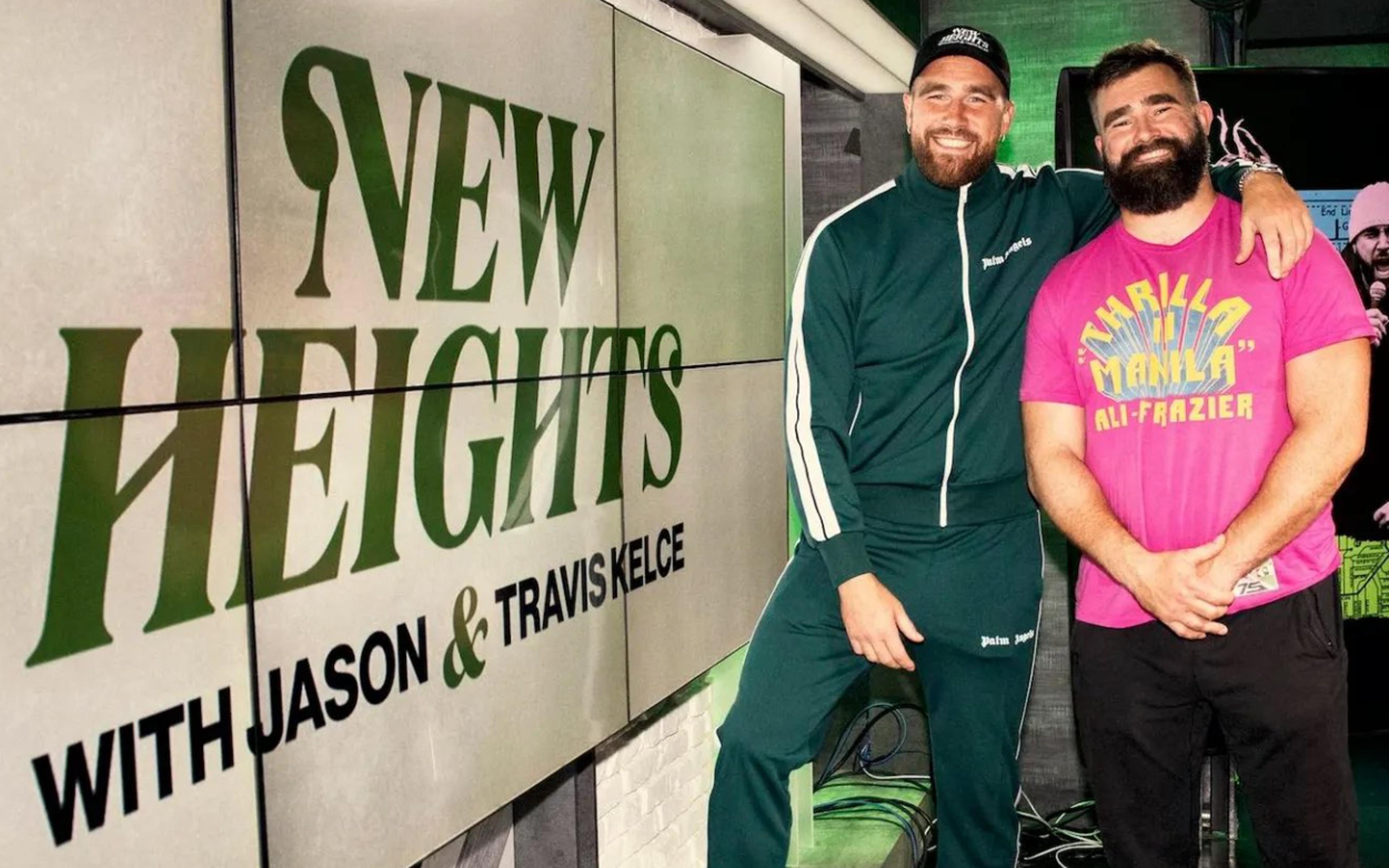 Romance de Taylor Swift com Travis impulsiona valor do podcast ‘New Heights’ dos irmãos Kelce