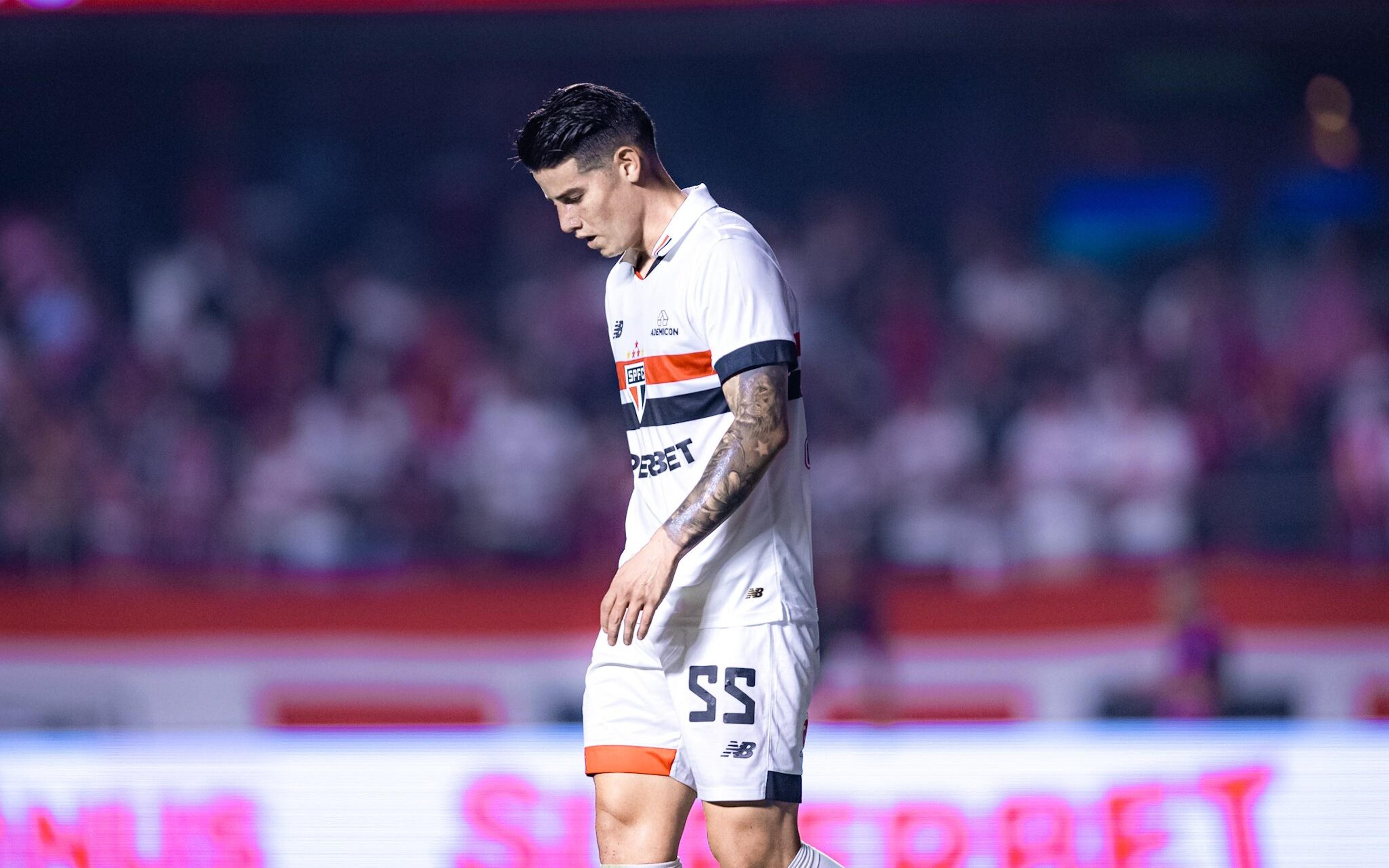 Barrado para jogo contra o Cobresal, James Rodríguez deve deixar o São Paulo