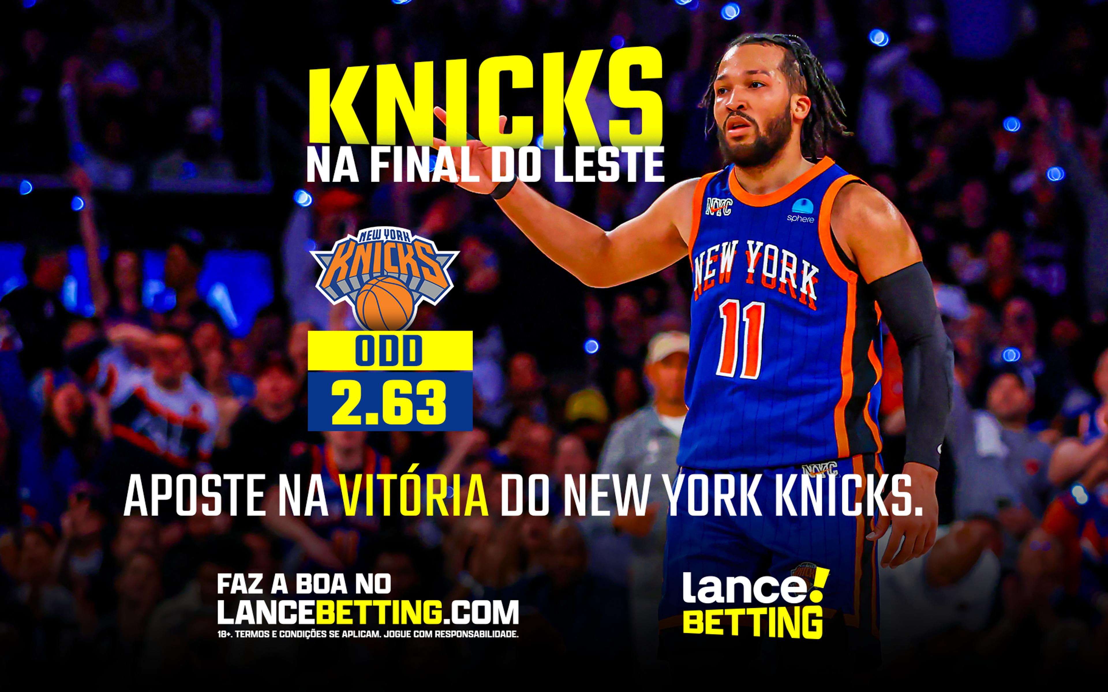 Aposte R$100 e ganhe R$263, com a vitória do New York Knicks na NBA