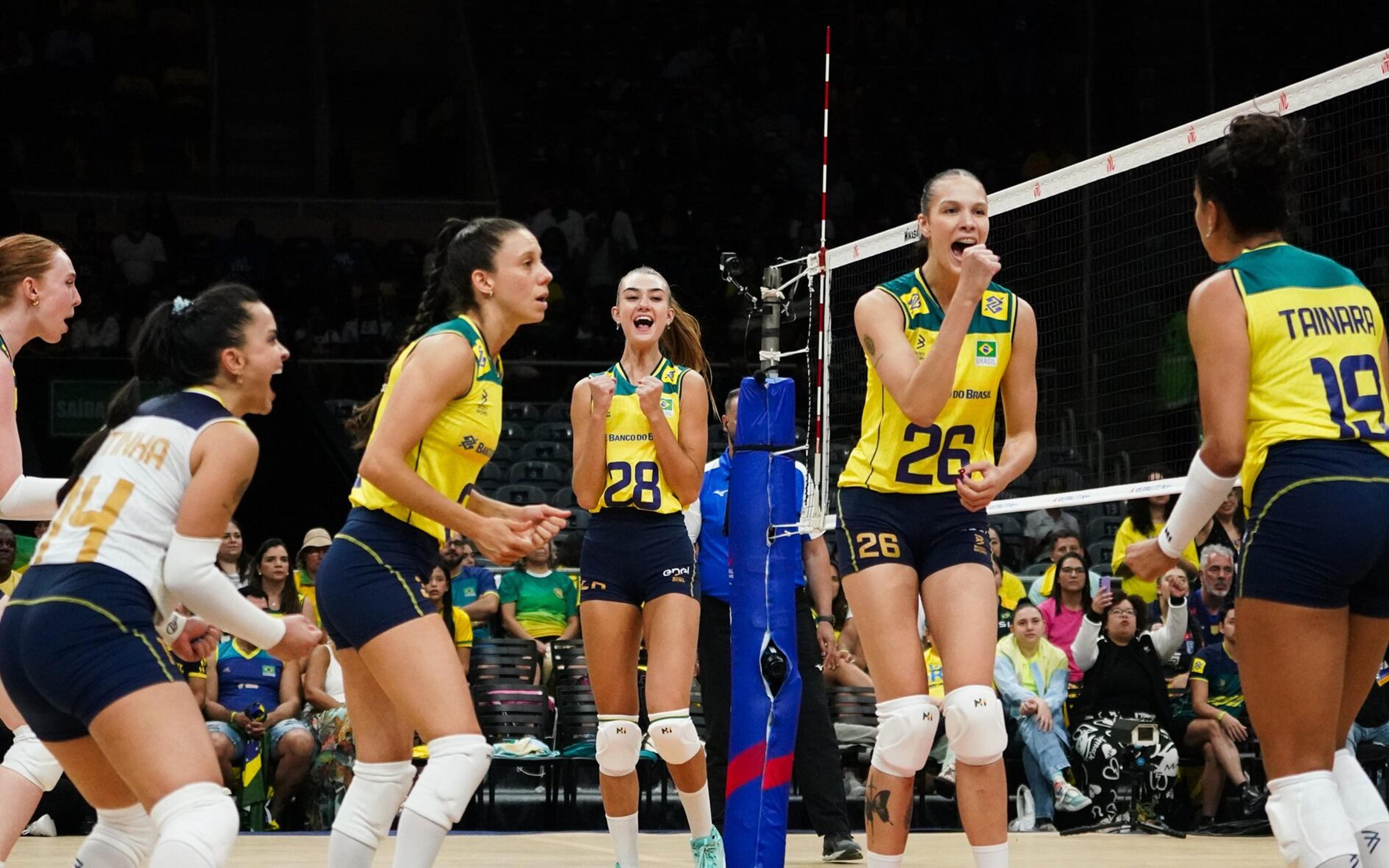 Brasil x Estados Unidos: onde assistir e horário da Liga das Nações de Vôlei Feminino