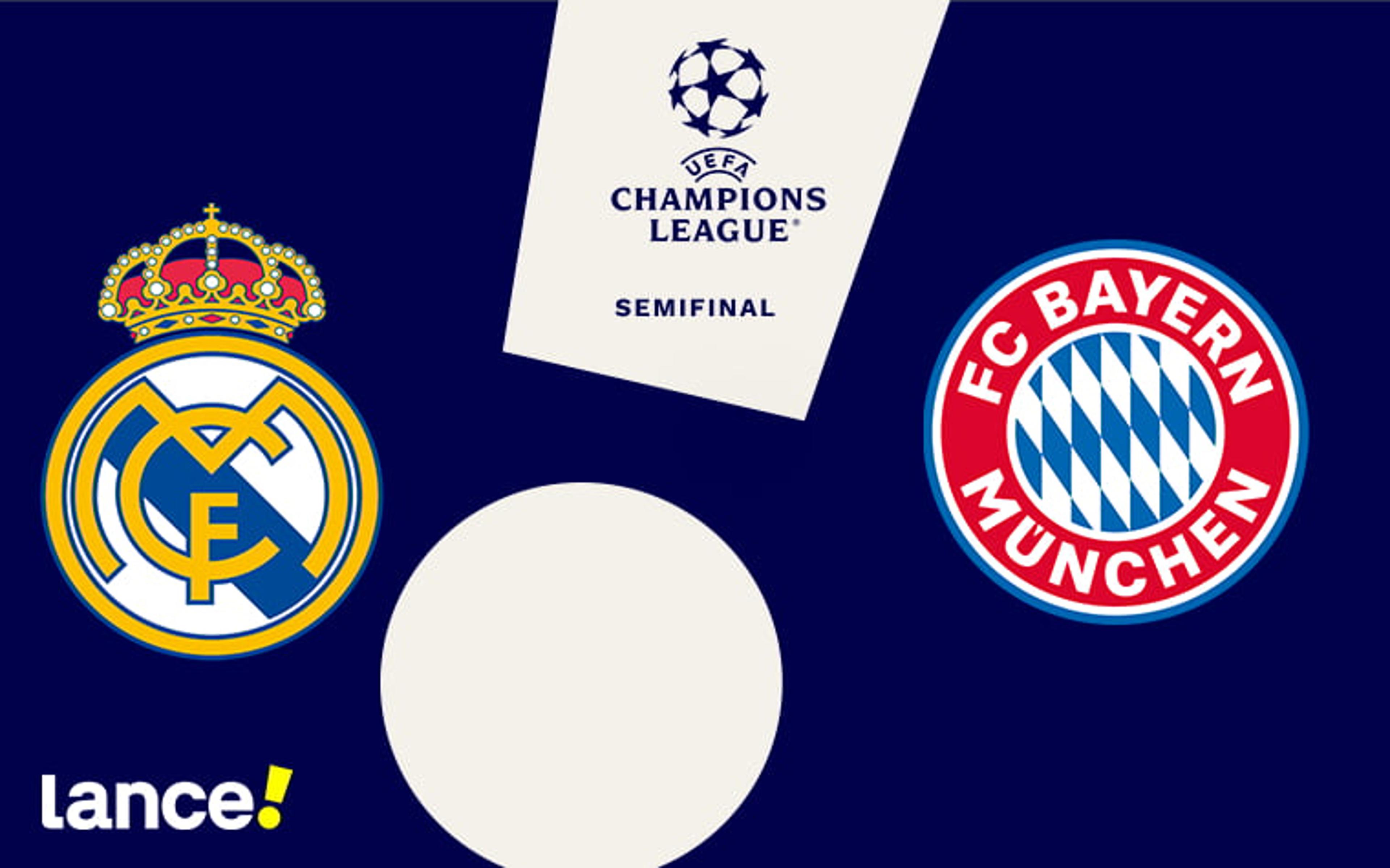 Real Madrid x Bayern de Munique: onde assistir, horário e prováveis escalações da partida pela Champions League