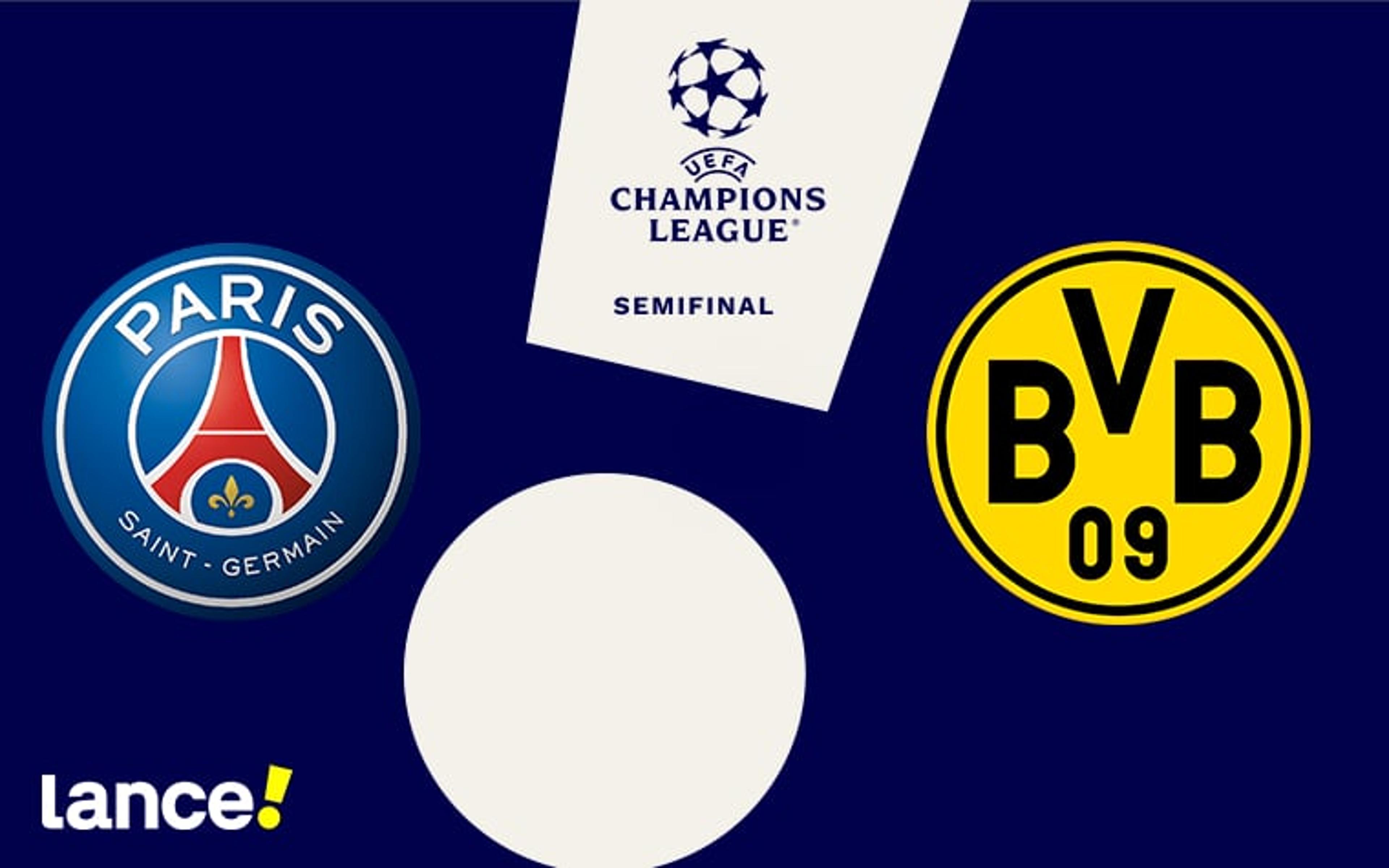 Paris Saint-Germain x Borussia Dortmund: onde assistir, horário e prováveis escalações da partida pela Champions League