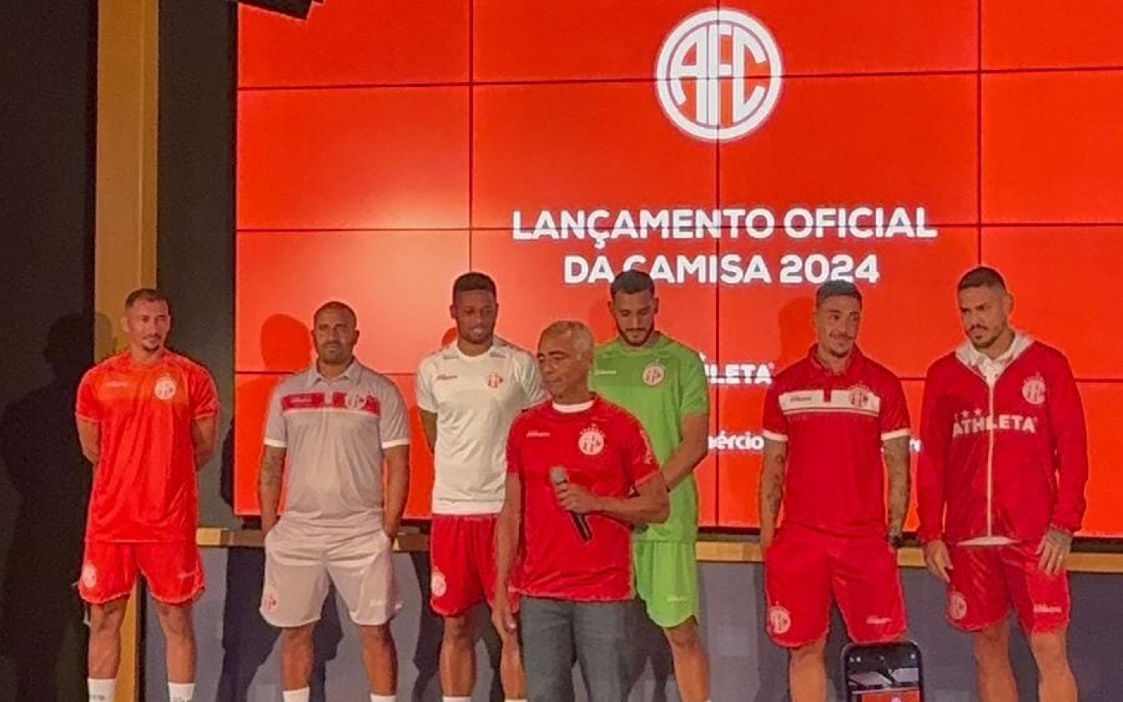 Com irreverência de Romário, America lança novos uniformes para a temporada 2024