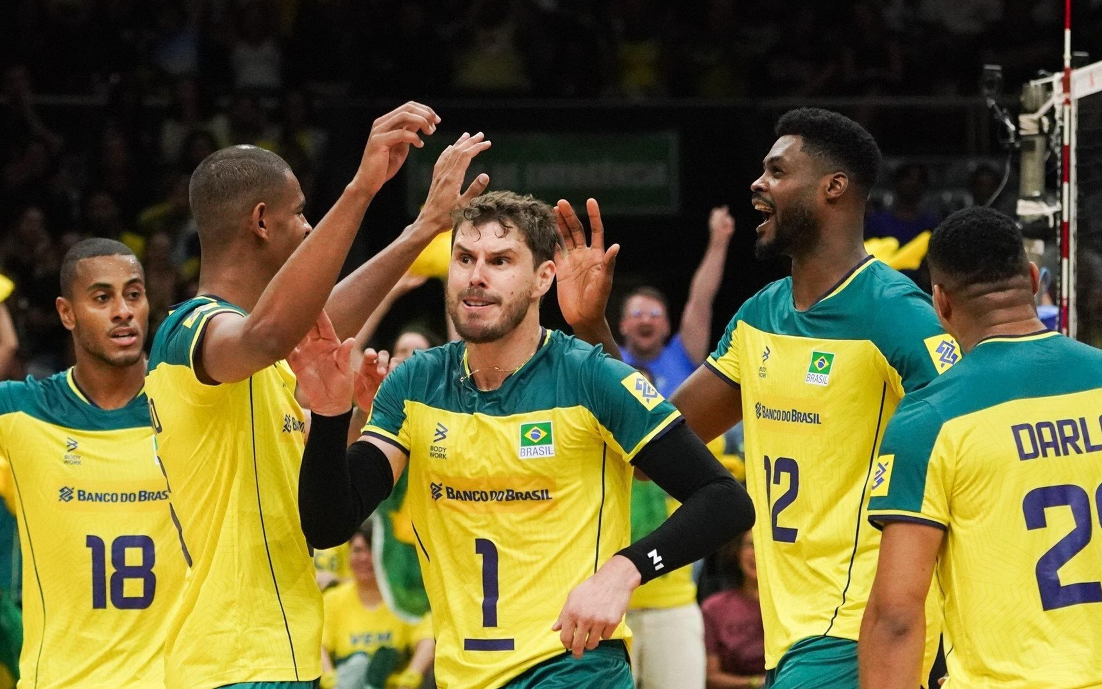 Brasil x Itália na Liga das Nações de Vôlei: veja onde assistir ao vivo e horário do jogo