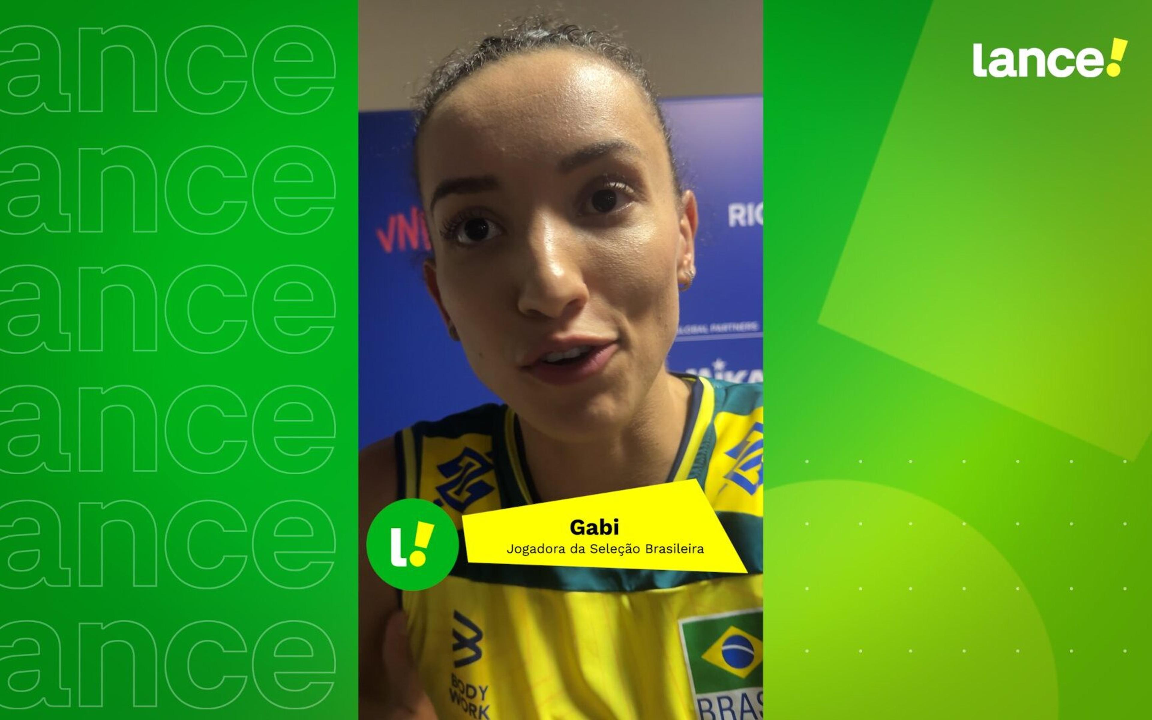 Gabi, ponteira da Seleção Brasileira, fala sobre as lideranças em quadra na equipe