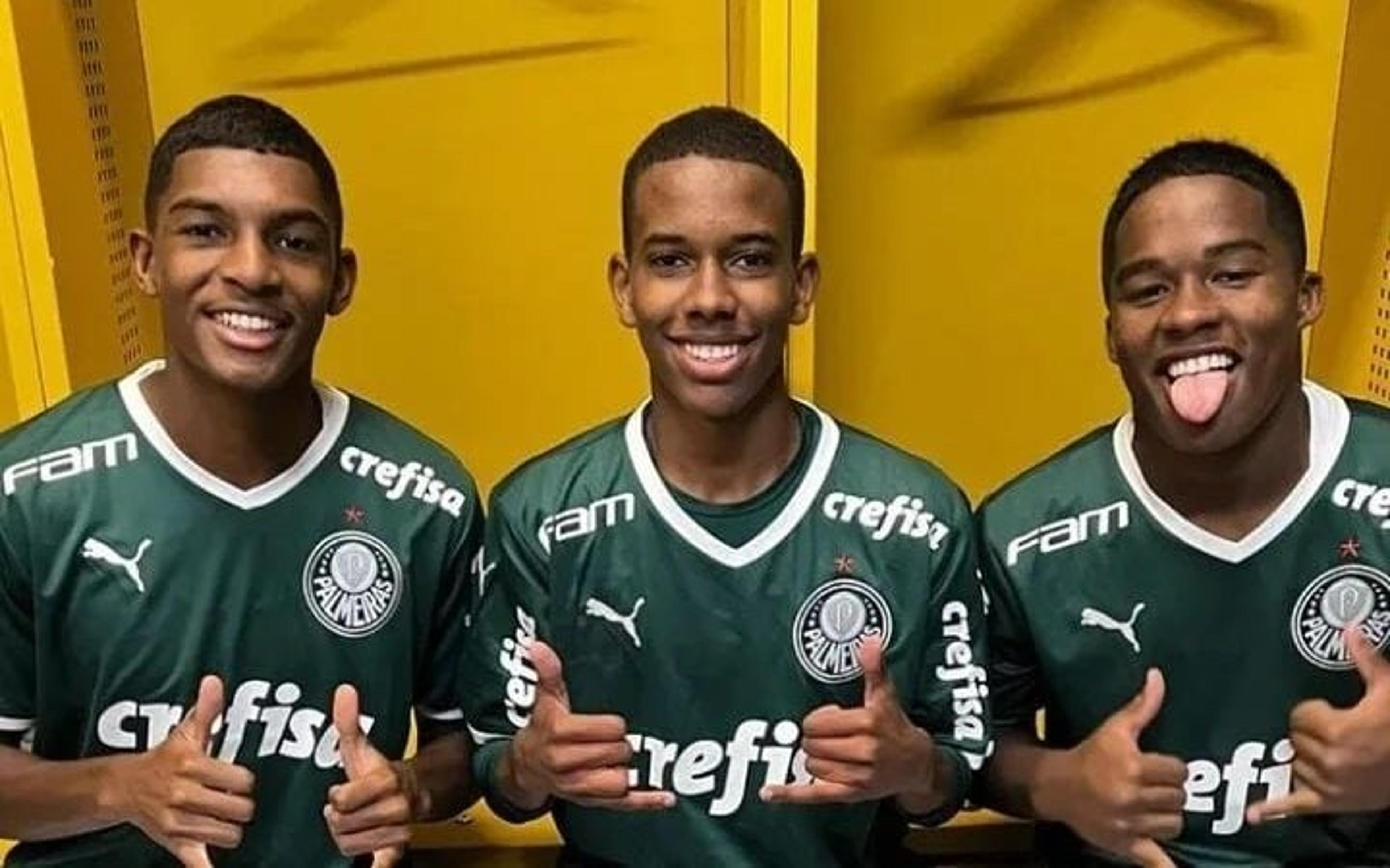 Depois de Endrick, Palmeiras pode faturar R$ 520 milhões com Estêvão e Luis Guilherme