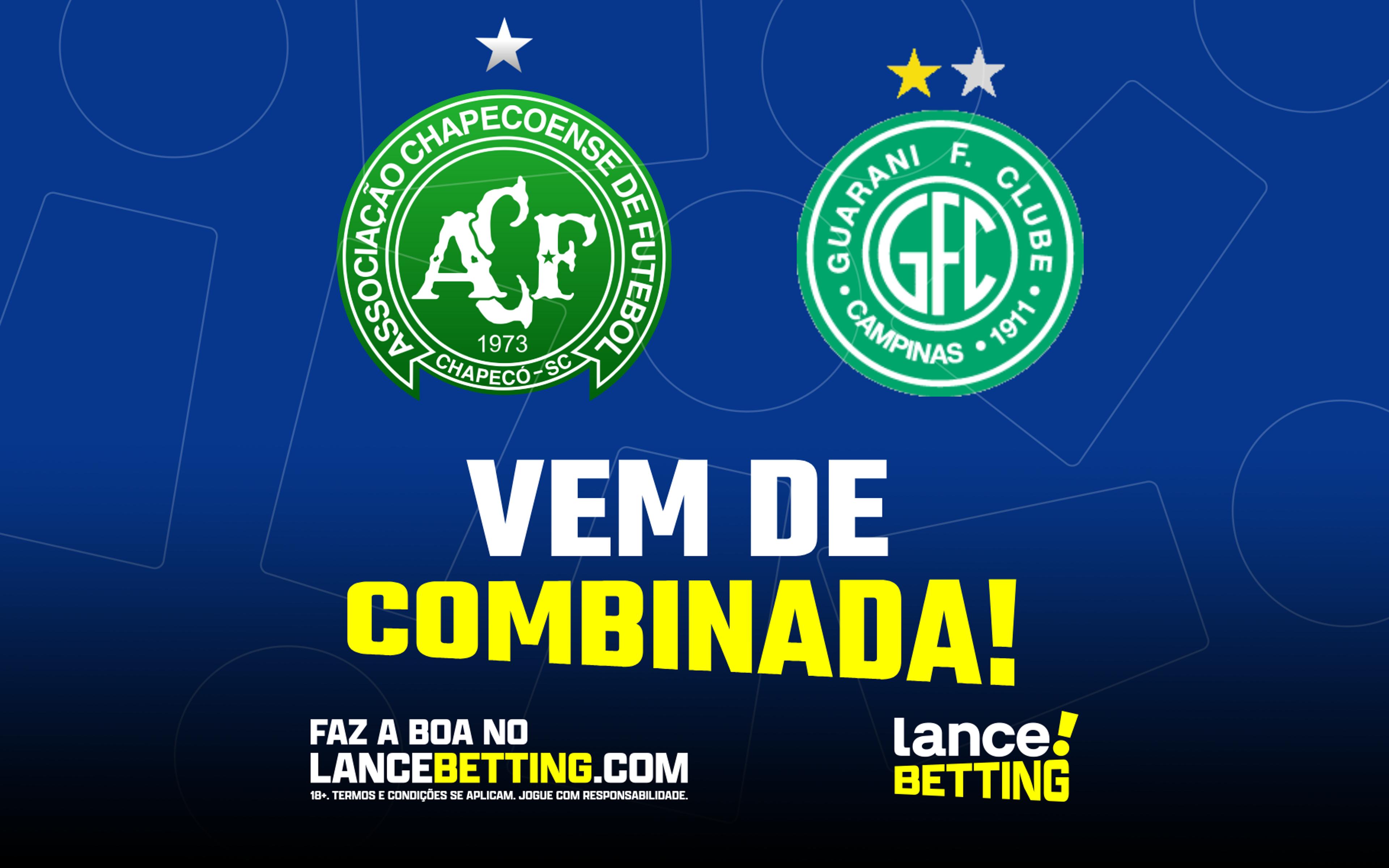 Mandantes! Aposte R$100 e leve R$624 nas vitórias de Chapecoense e Guarani na Série B