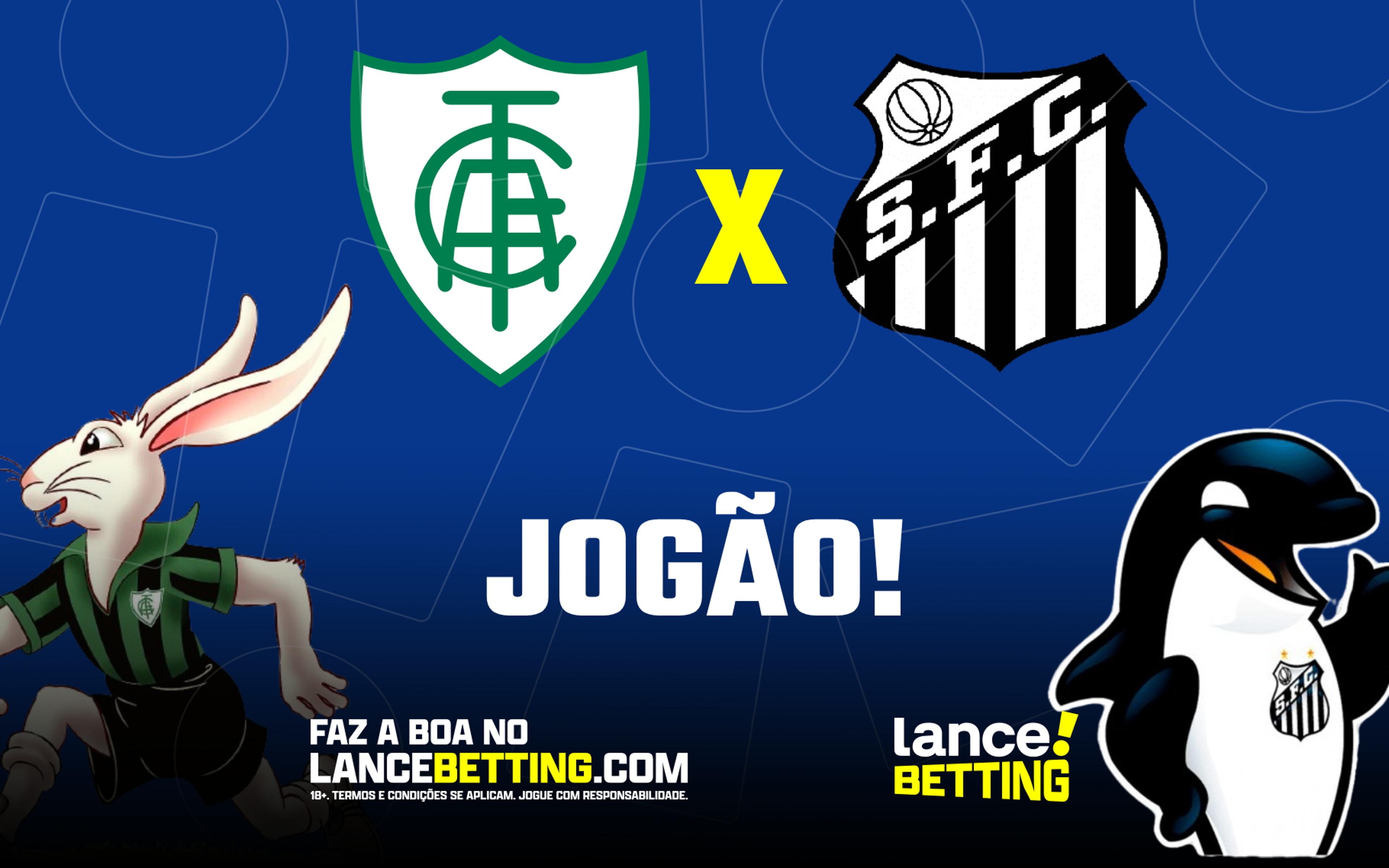 Peixão! Aposte R$100 e fature R$359 se o Santos vencer o América-MG e a partida tiver dois ou mais gols