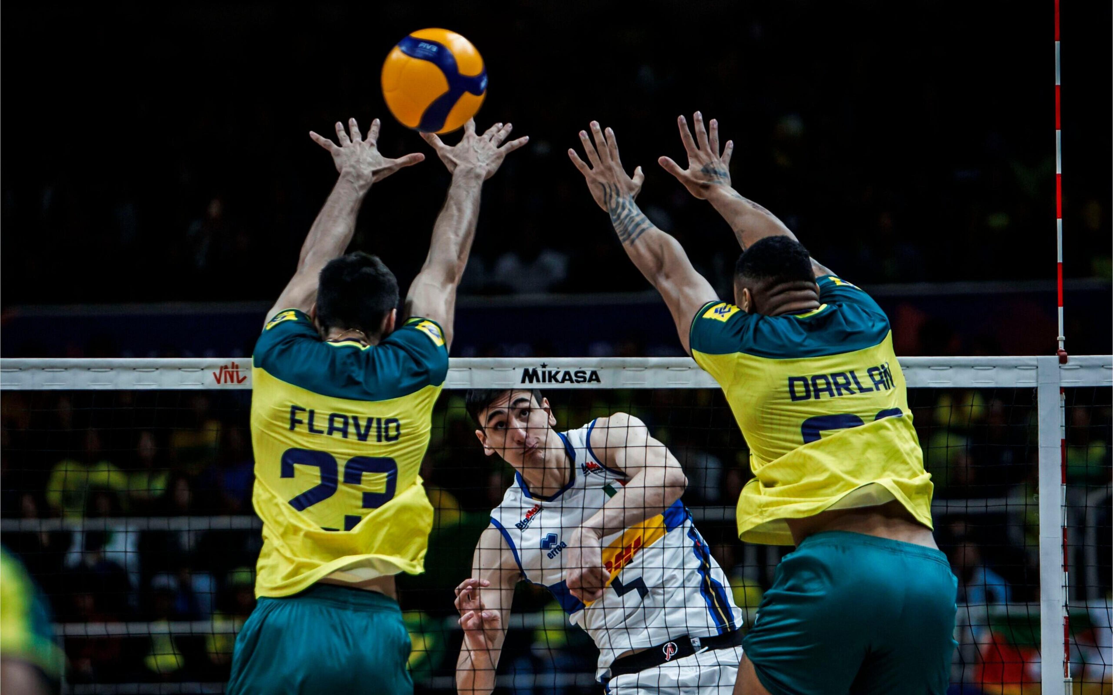 Brasil perde para Itália no último jogo no Rio pela Liga das Nações de Vôlei