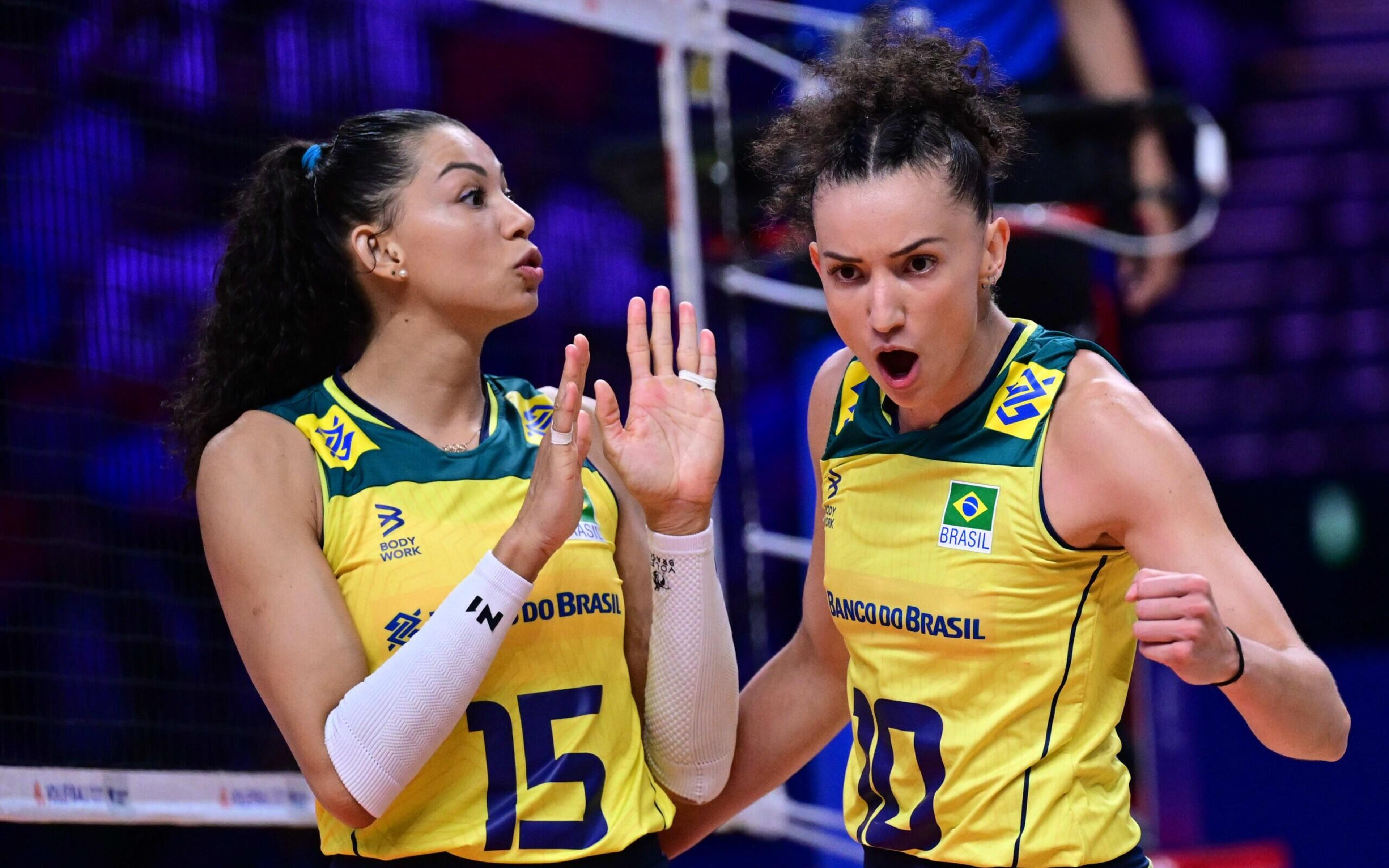 Em jogo muito equilibrado, Brasil vence o Japão no tie-break pela Liga das Nações de Vôlei