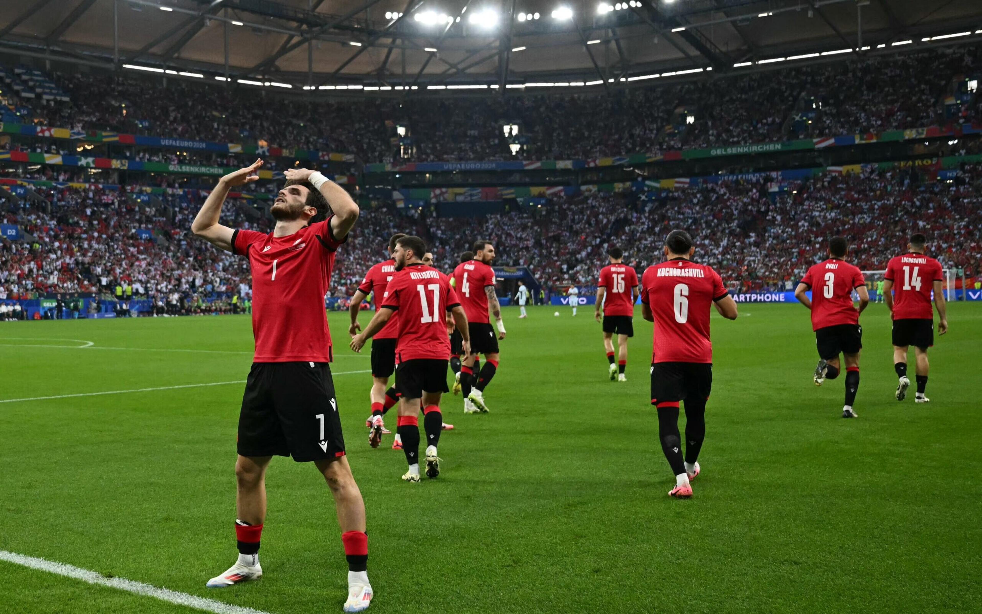 Em noite pilhada de CR7, Geórgia surpreende Portugal e faz história na Eurocopa