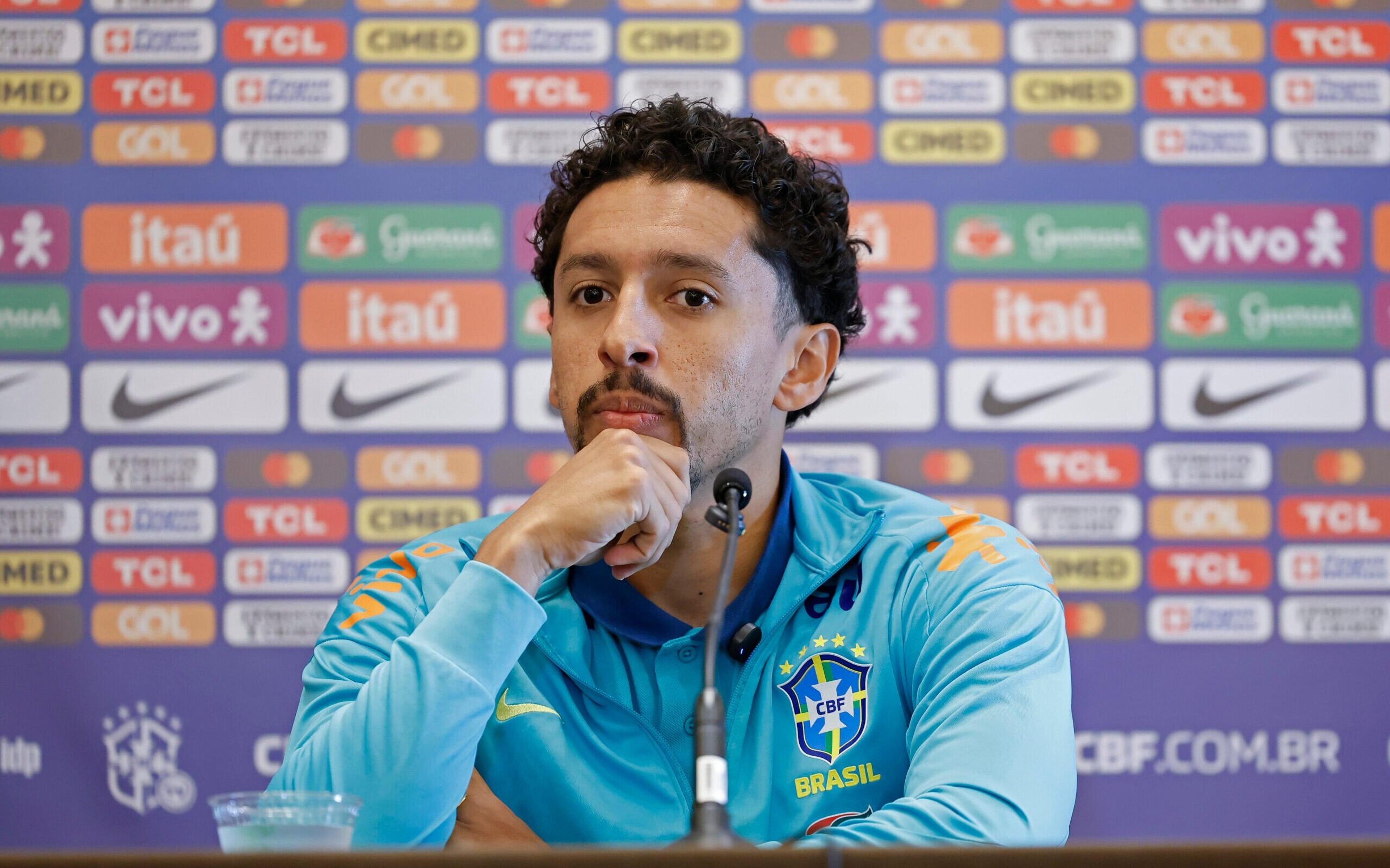 Em coletiva, Marquinhos vê rival como favorita nessa Copa América; veja