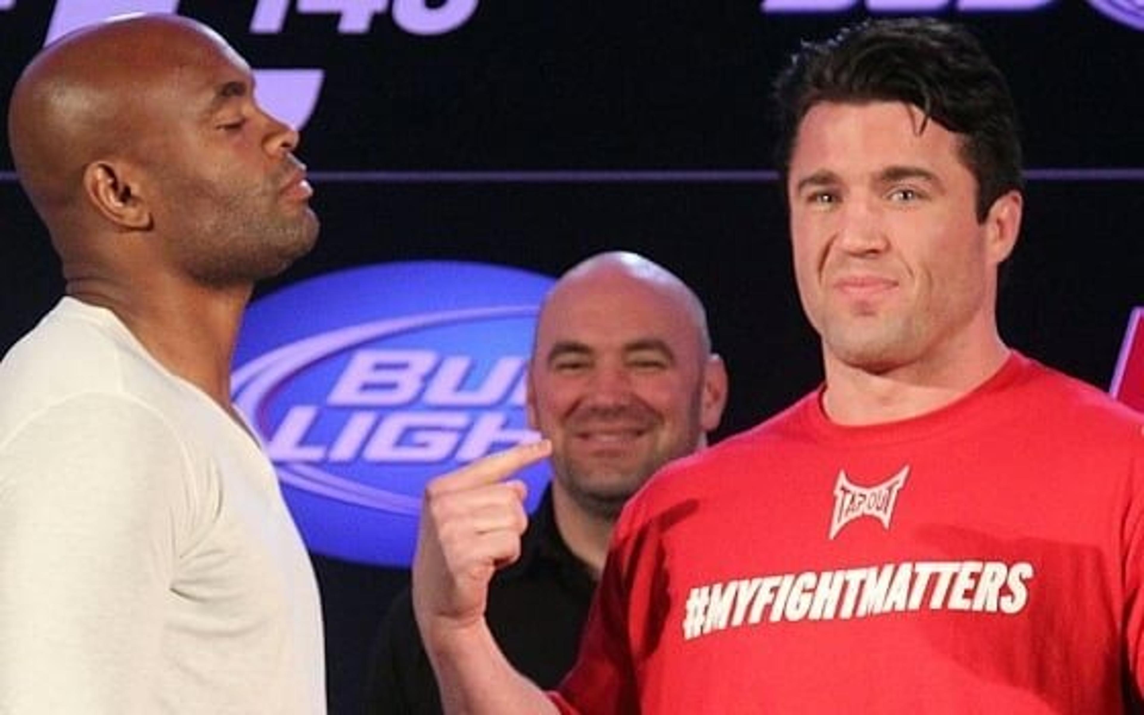 Sonnen afirma ter ‘inveja’ de Anderson Silva, mas celebra última luta contra brasileiro