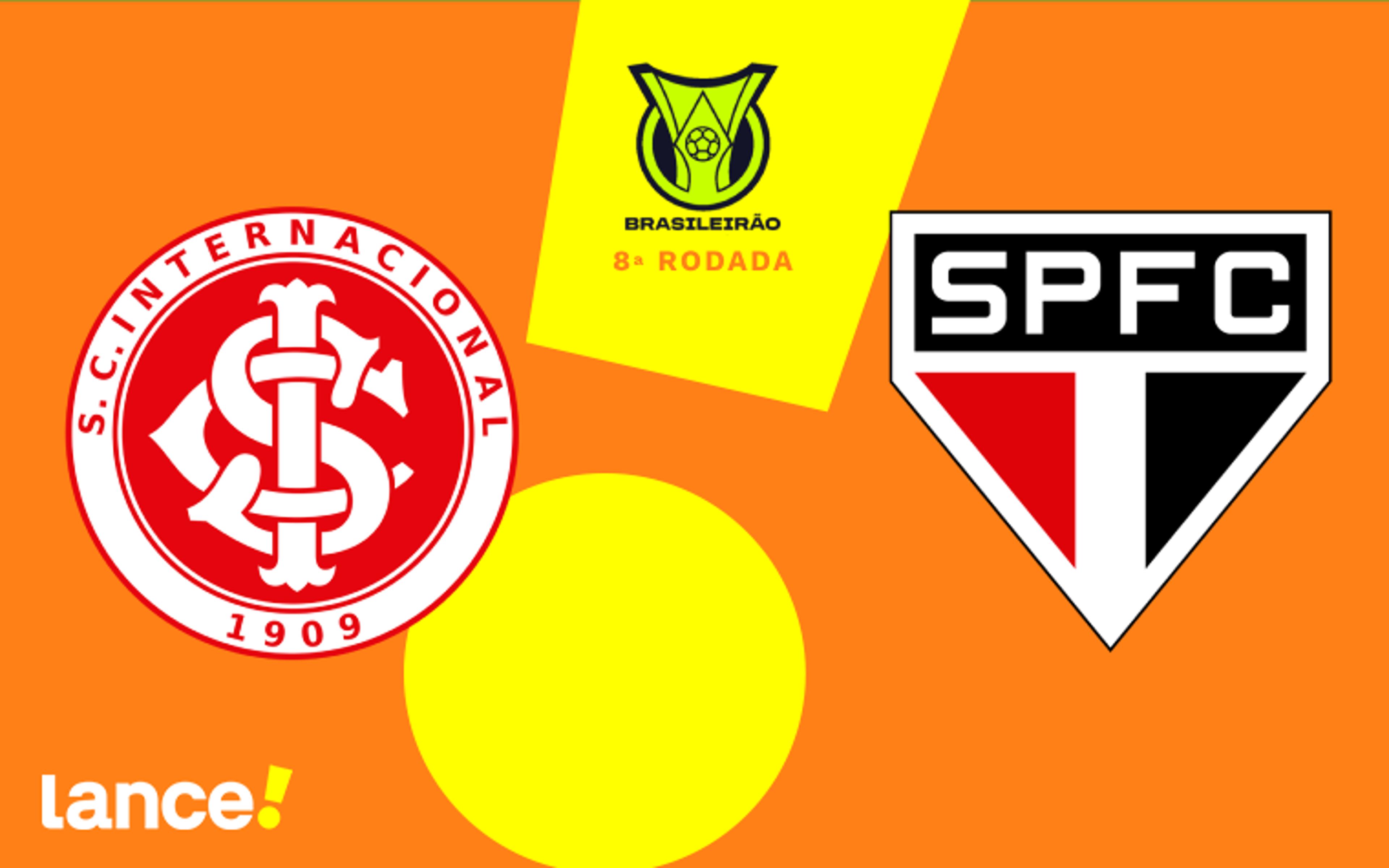 Internacional x São Paulo: onde assistir ao vivo, horário e escalações do jogo pelo Brasileirão