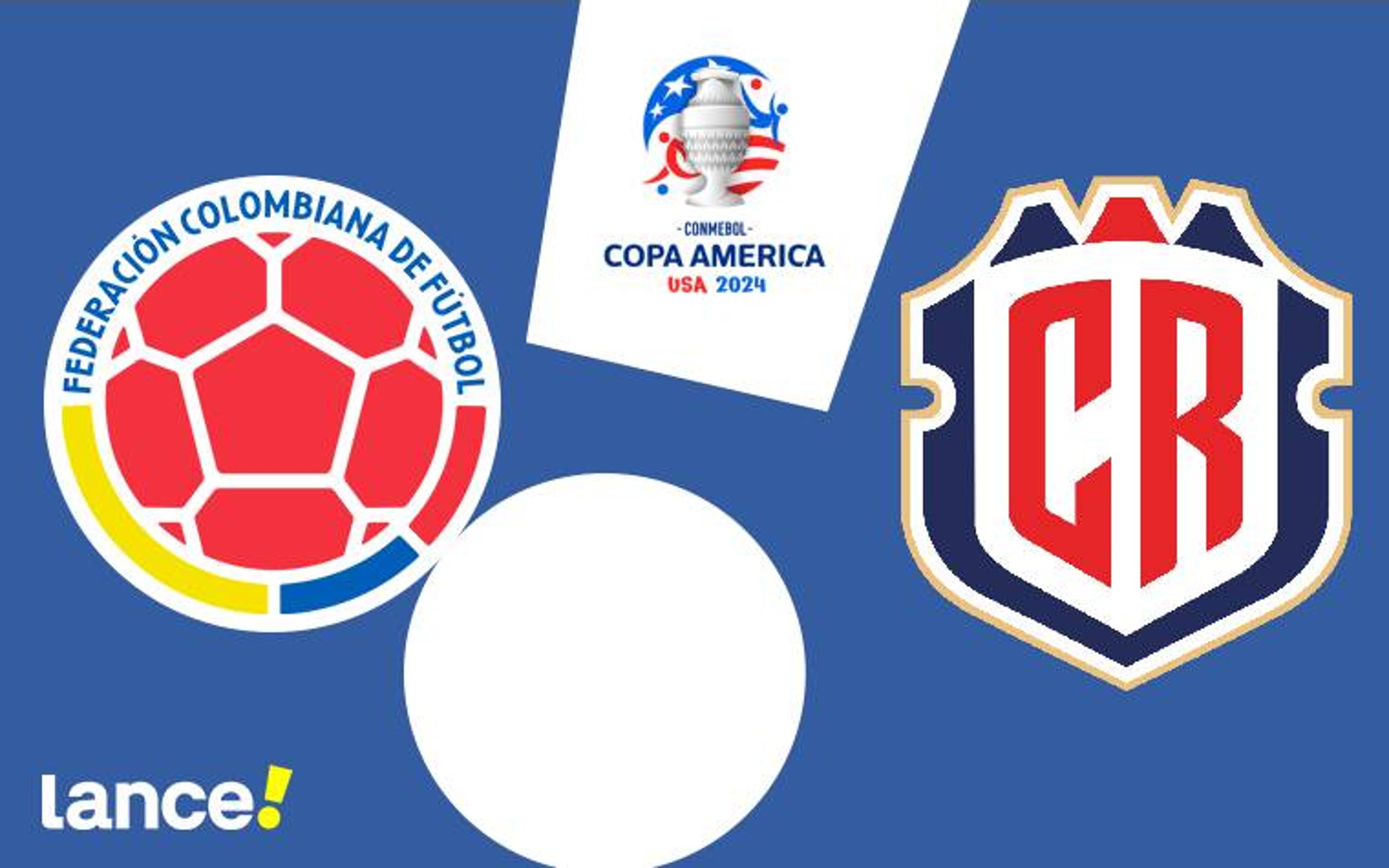 Colômbia x Costa Rica: onde assistir ao vivo, horário e prováveis escalações do jogo pela Copa América