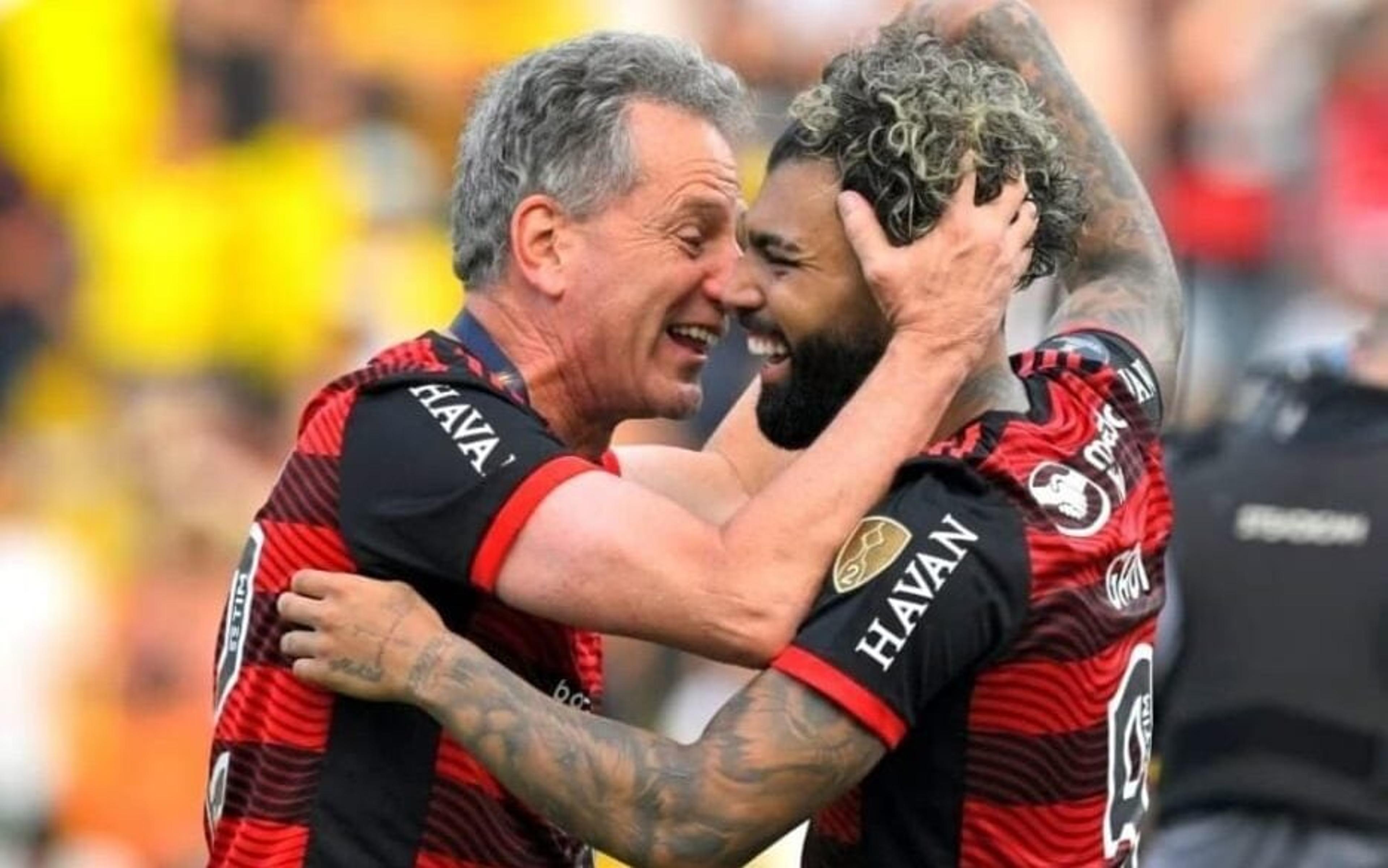 Presidente do Flamengo, Landim revela oferta de contrato para Gabigol: ‘Depende dele’