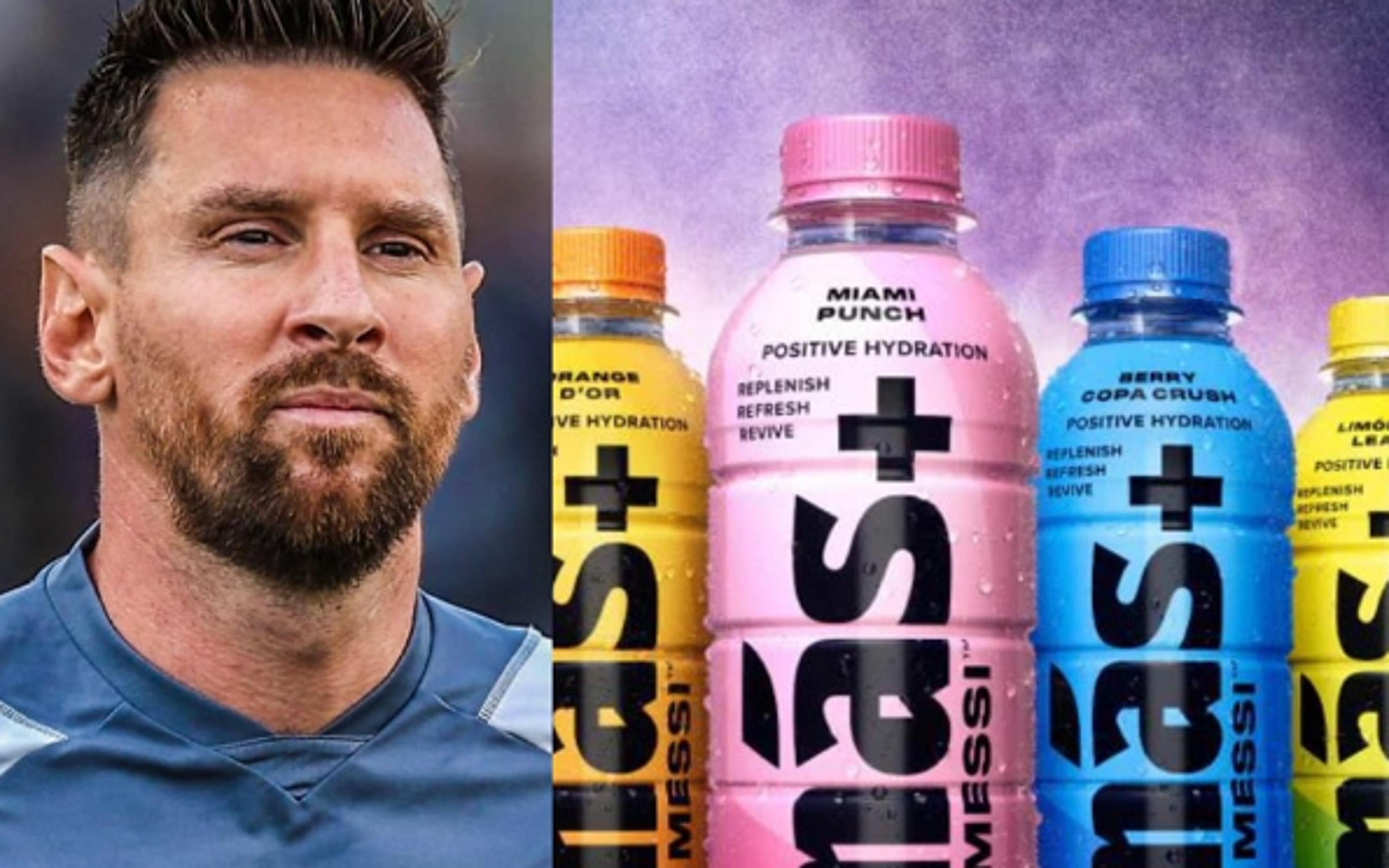 Messi lança marca própria de bebida e divulga produto nas redes sociais; veja