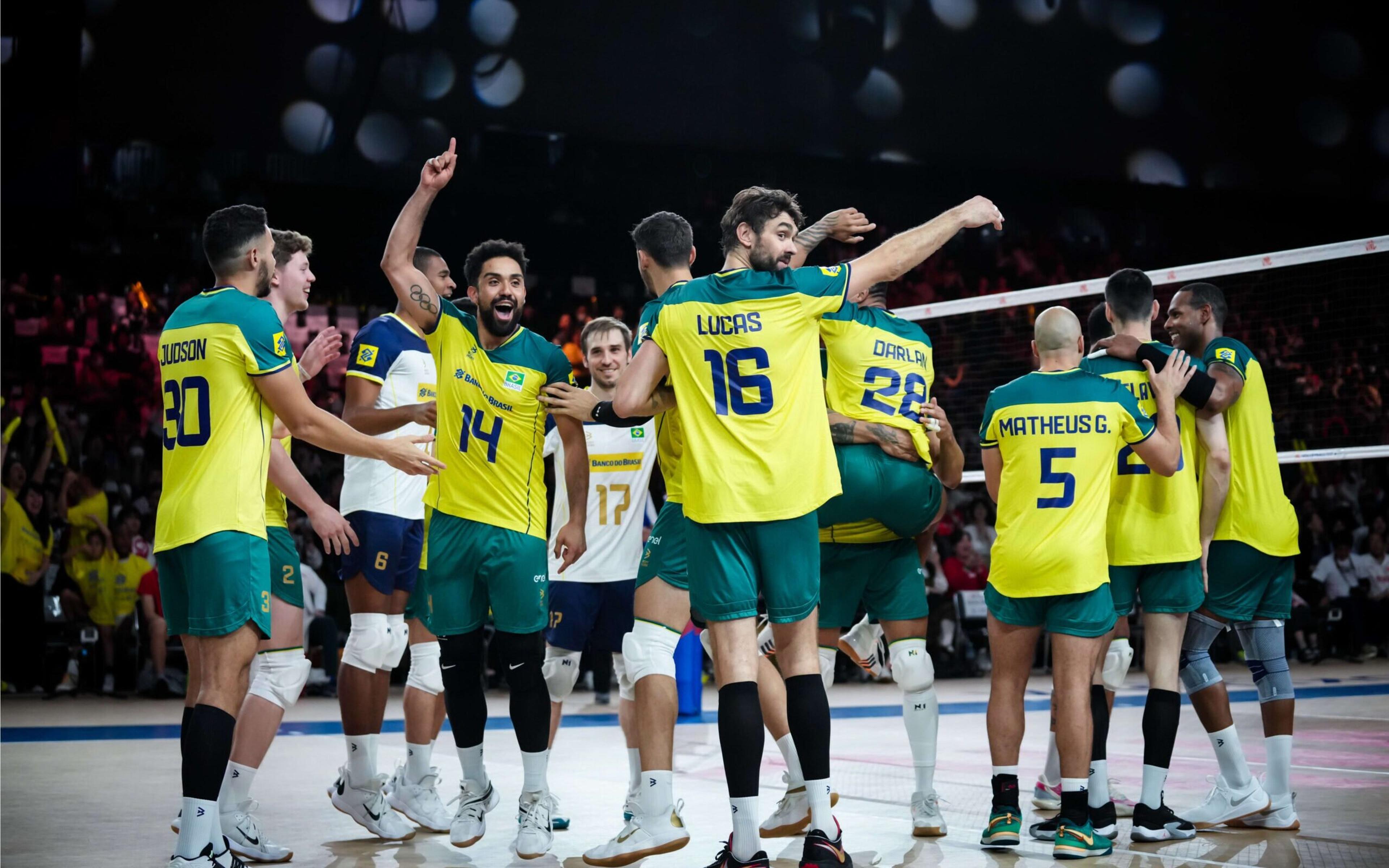 Com uma boa atuação no bloqueio, Brasil vence Polônia pela Liga das Nações de Vôlei