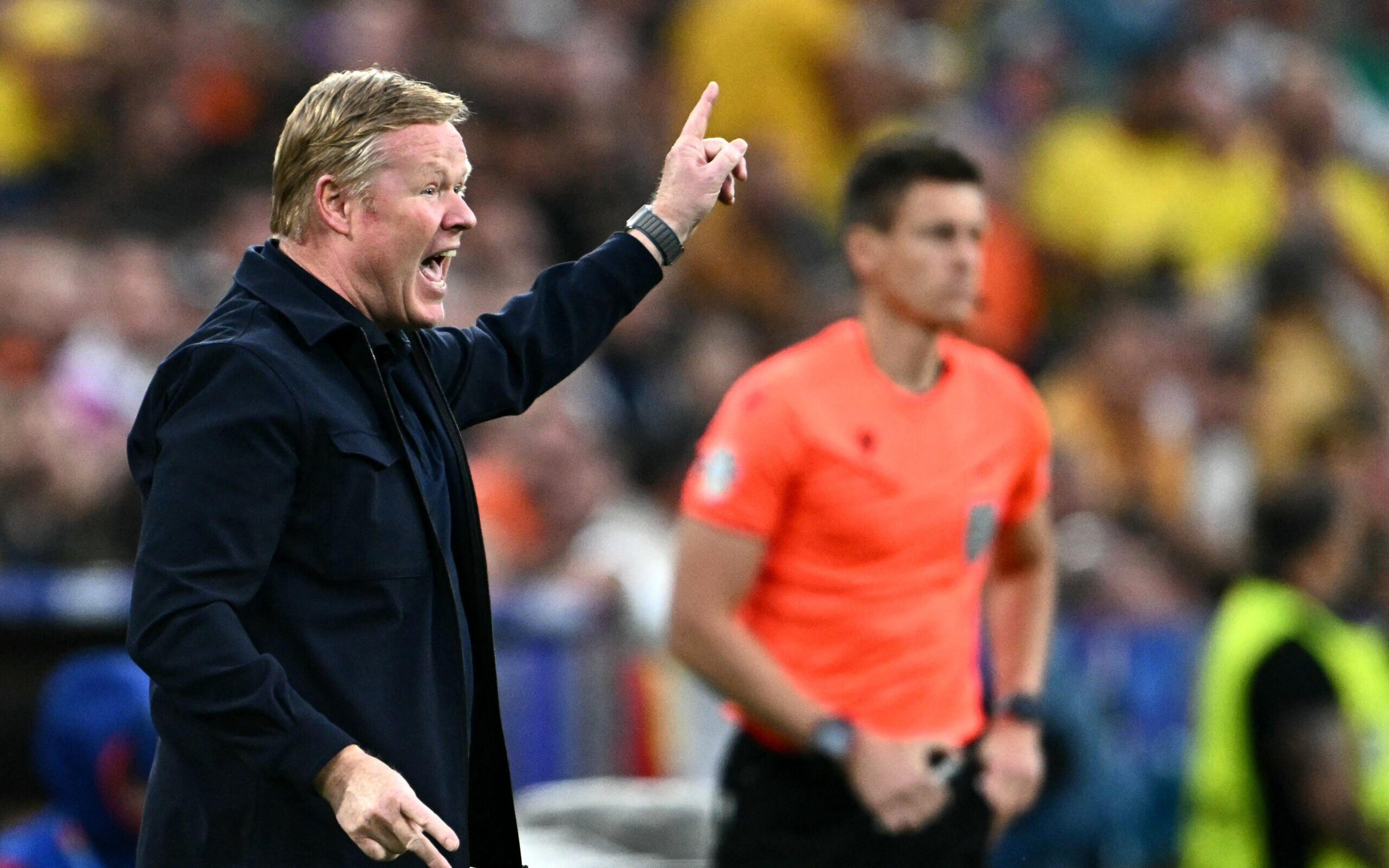 Ronald Koeman, técnico da Holanda, em classificação na Euro: ‘Se cairmos de nível, não chegaremos à final’