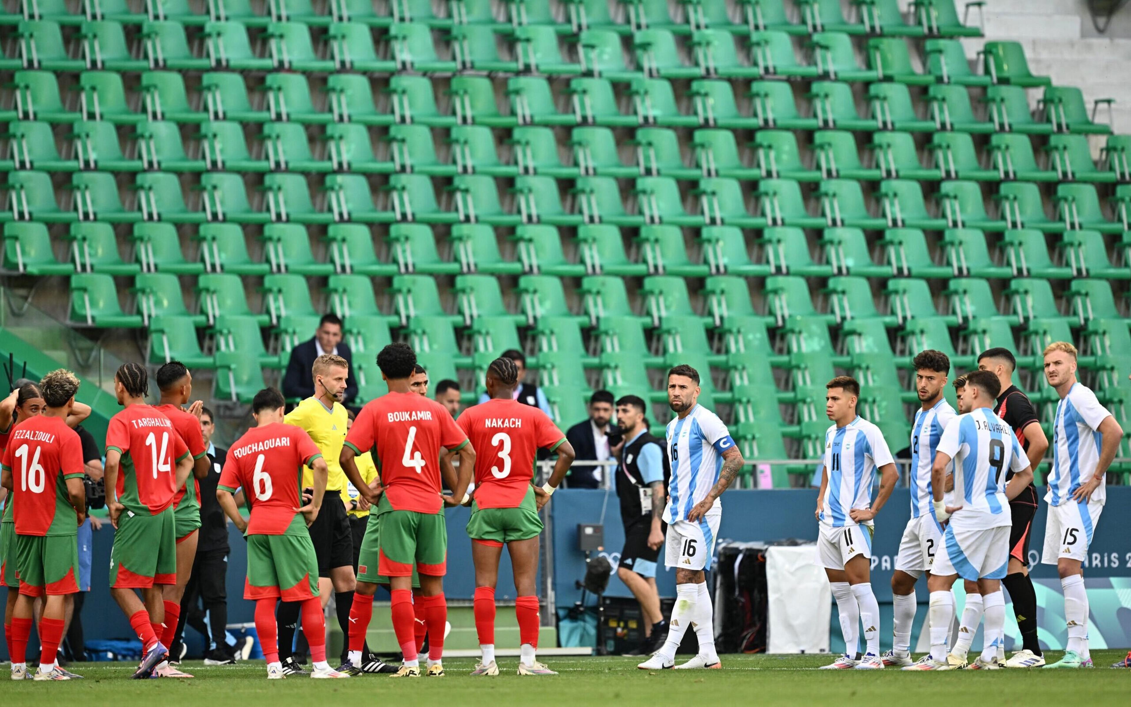 Olimpíadas: por que Argentina x Marrocos recomeçou duas horas depois de jogadores deixarem o gramado?